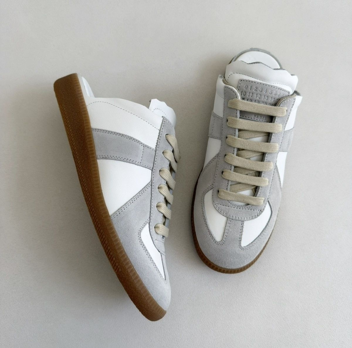 Maison Margiela S/S 21 White Leather ‘Mule’ GAT Sneakers Size US 8.5 / IT 38.5 - 1 Thumbnail