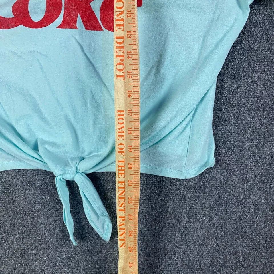 Coca Cola Coca Cola Top Women's XL Crop Short Sleeve Blue Rainbow Size XL / US 12-14 / IT 48-50 - 5 Thumbnail