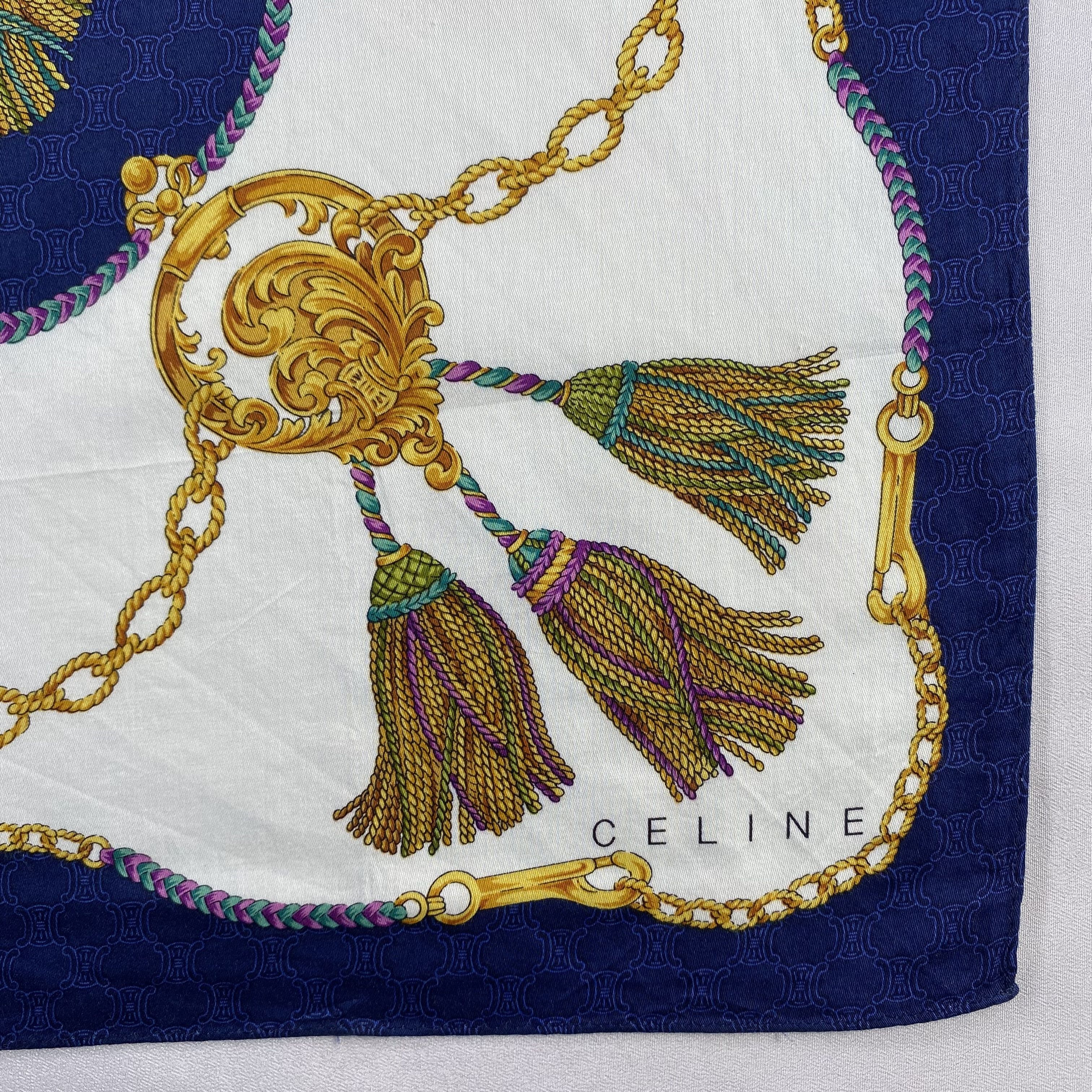 Celine × Vintage Celine Handkerchief / Neckerchief / Bandana-P1185 Size ONE SIZE - 3 Thumbnail
