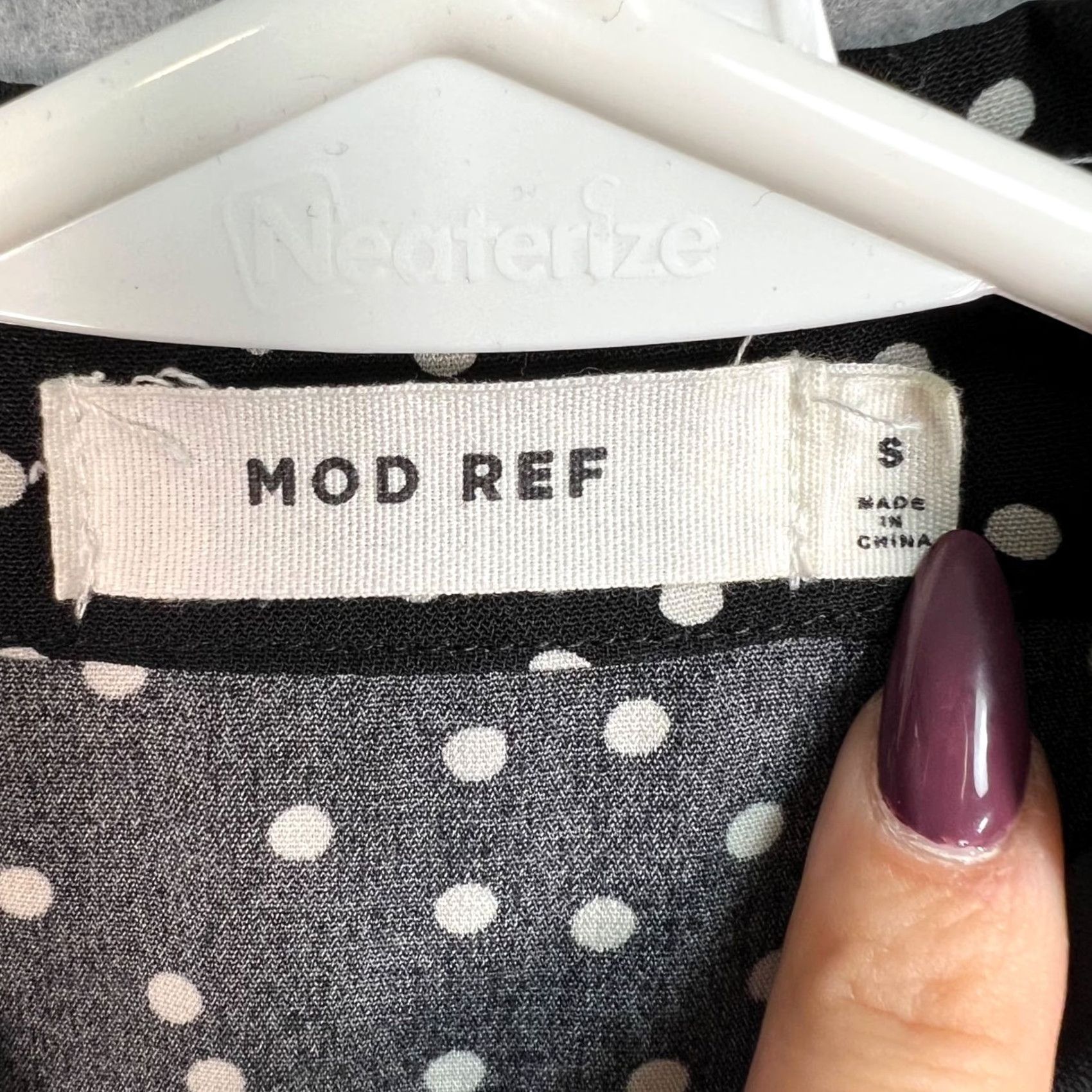 Vintage Mod Ref Romper Shirt Womens Size Small Black White Polka Dot Button-Up One-Piece Short Sleeve Collared Summer Spring Regular Womens Size 28" / US 6 / IT 42 - 3 Thumbnail