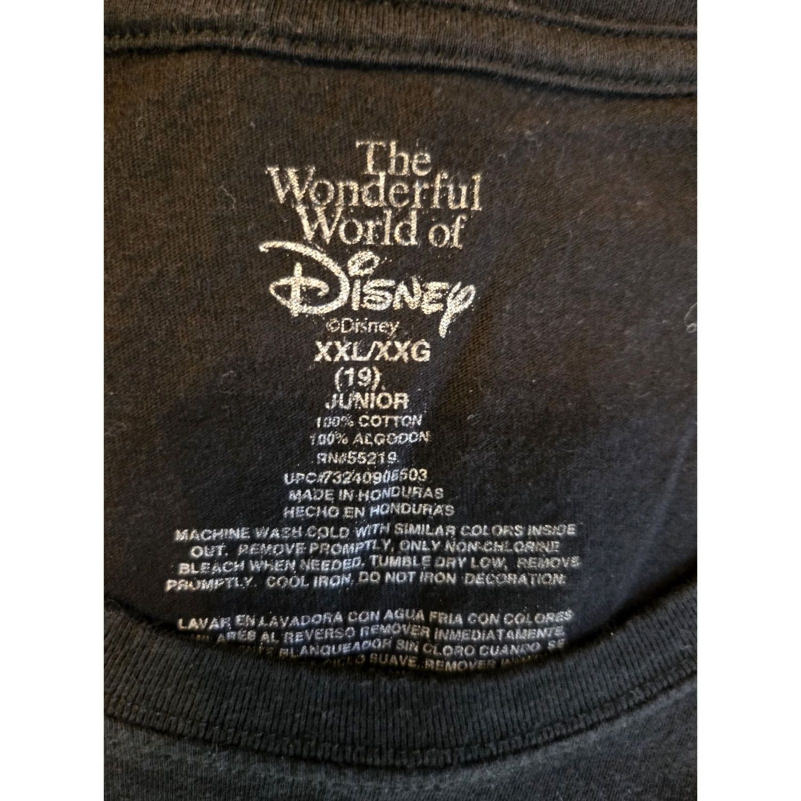 Disney Disney Tinkerball Butterfly Print Short Sleeve T Shirt Womens Juniors XXL Black Movie Size XXL / US 16-18 / IT 52-54 - 2 Thumbnail