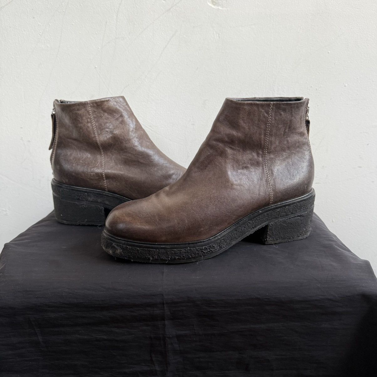 Guidi Halmanera Hand Made Italy Back Front Zip Boots Size US 7 / IT 37 - 5 Thumbnail
