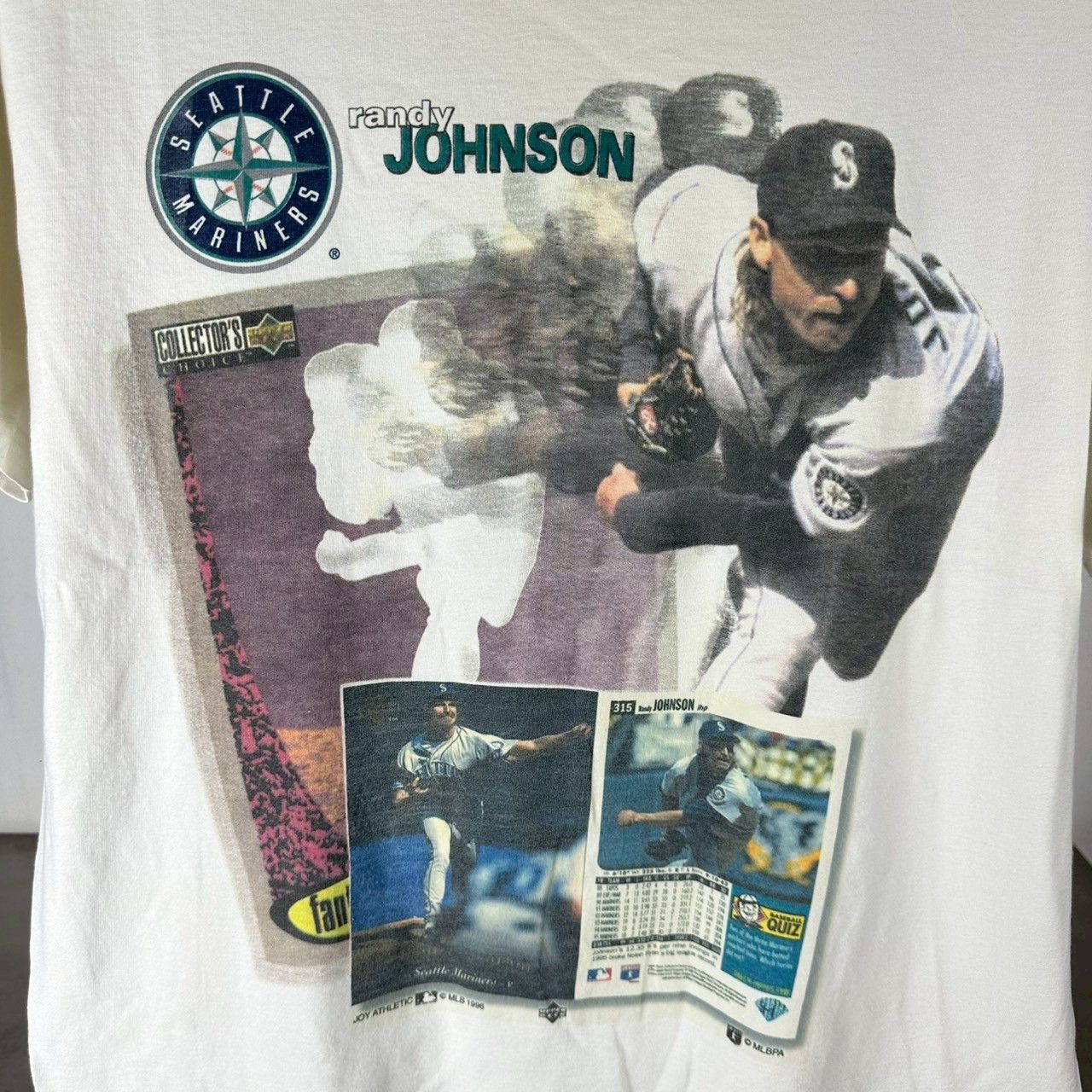 Vintage Vintage 1996 Randy Johnson Seattle Mariners MLB T-shirt Size US L / EU 52-54 / 3 - 2 Thumbnail