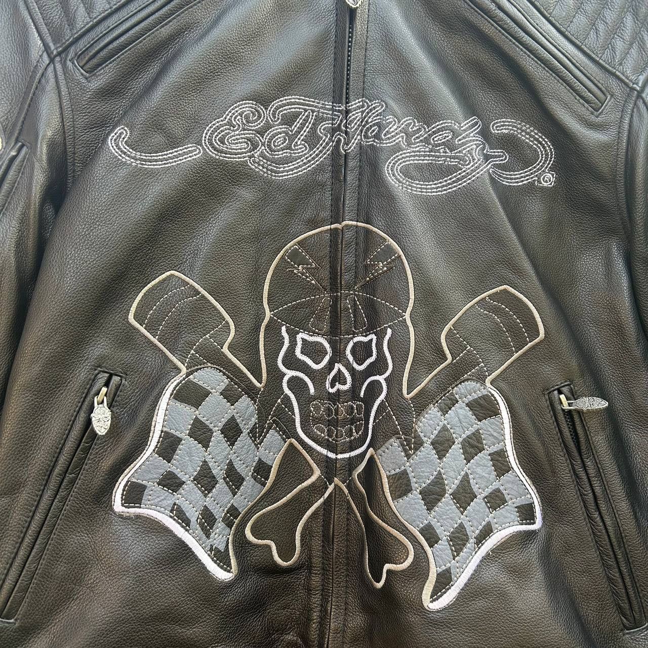 Christian Audigier Ed Hardy vintage motocykle bike jacket Size US M / EU 48-50 / 2 - 4 Thumbnail