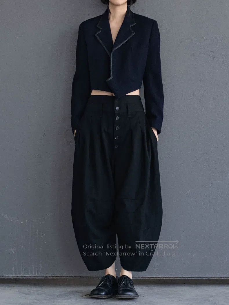 Comme des Garcons Comme Des Garcons Navy Blue Wool Coat Size S / US 4 / IT 40 - 2 Thumbnail