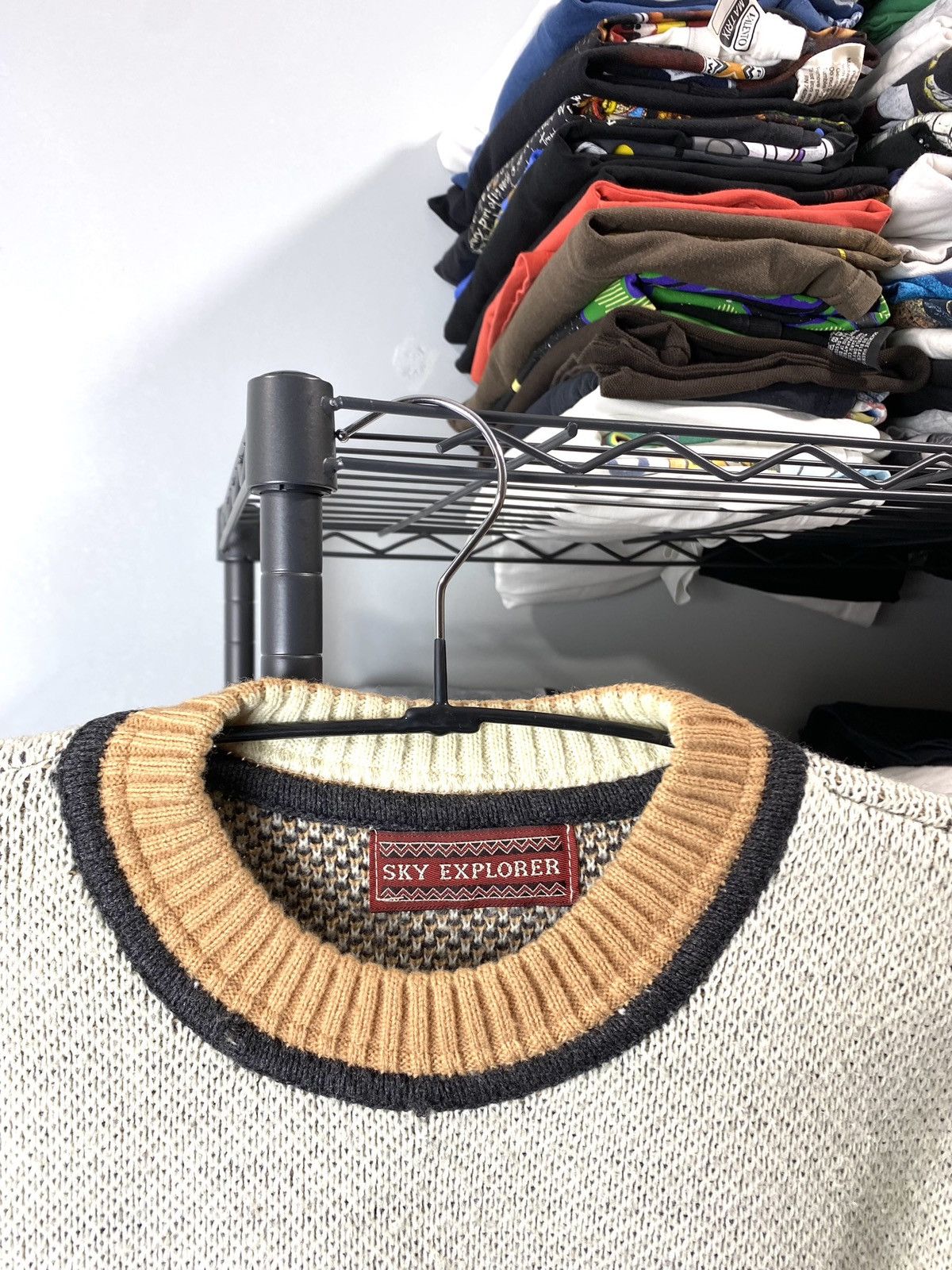 Oxbow Rare! Vintage Full Knit All Over Logo Sweater Stussy Style Size US L / EU 52-54 / 3 - 6 Thumbnail