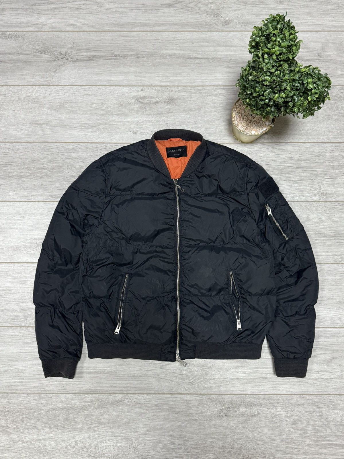 Allsaints Allsaints furlough bomber down jacket zip Size US L / EU 52-54 / 3 - 1 Thumbnail