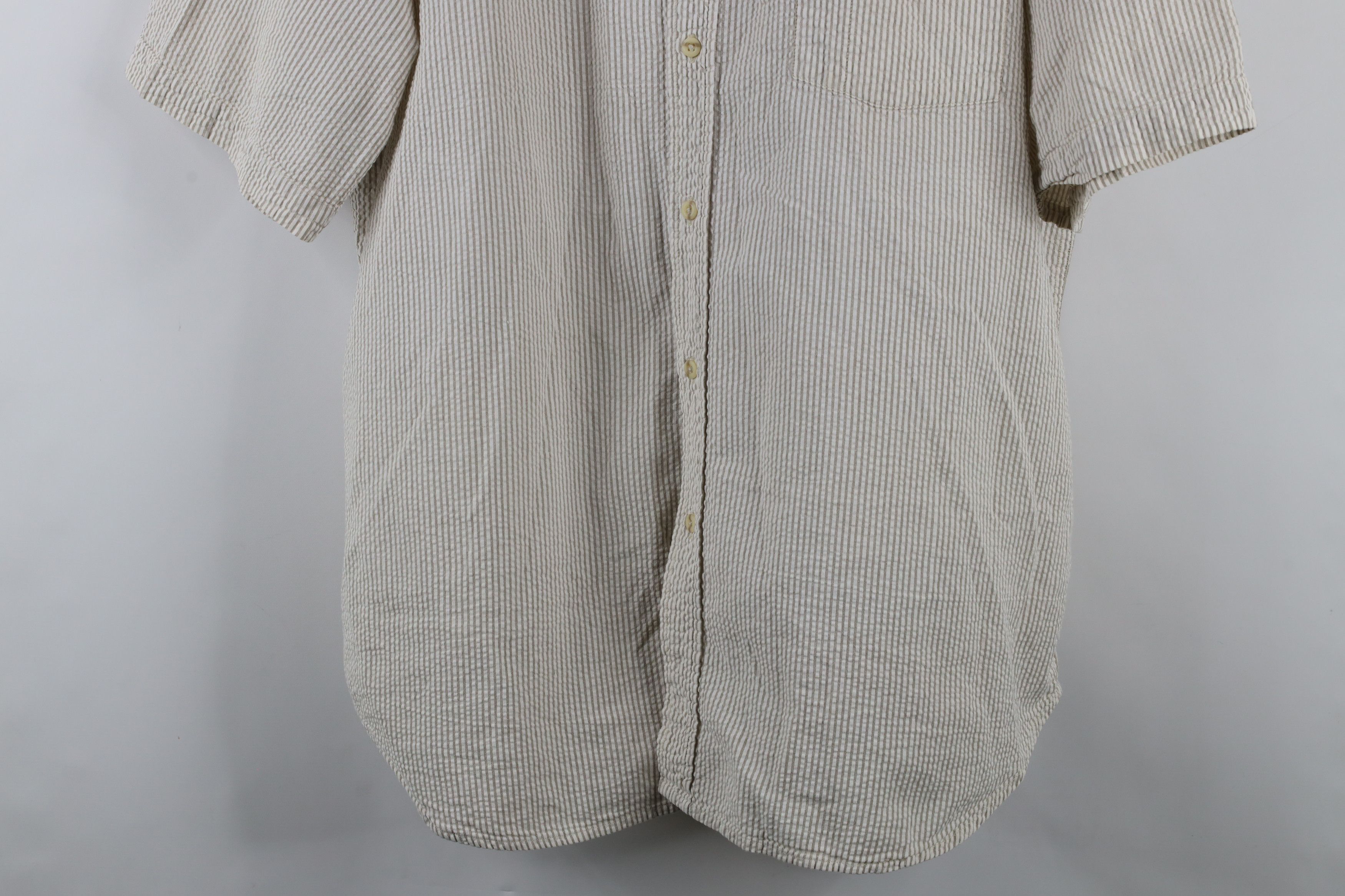 Vintage Vintage 90s Streetwear Striped Seer Sucker Button Down Shirt Size US XL / EU 56 / 4 - 3 Thumbnail