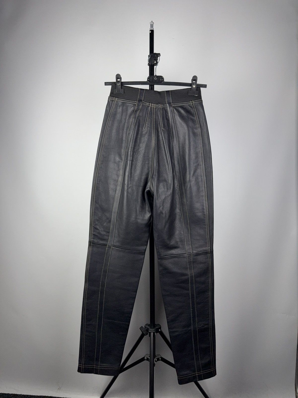 Designer × Japanese Brand × Leather Designer Leather Japanese style Zino & Judy pants S Size 27" / US 4 / IT 40 - 5 Thumbnail