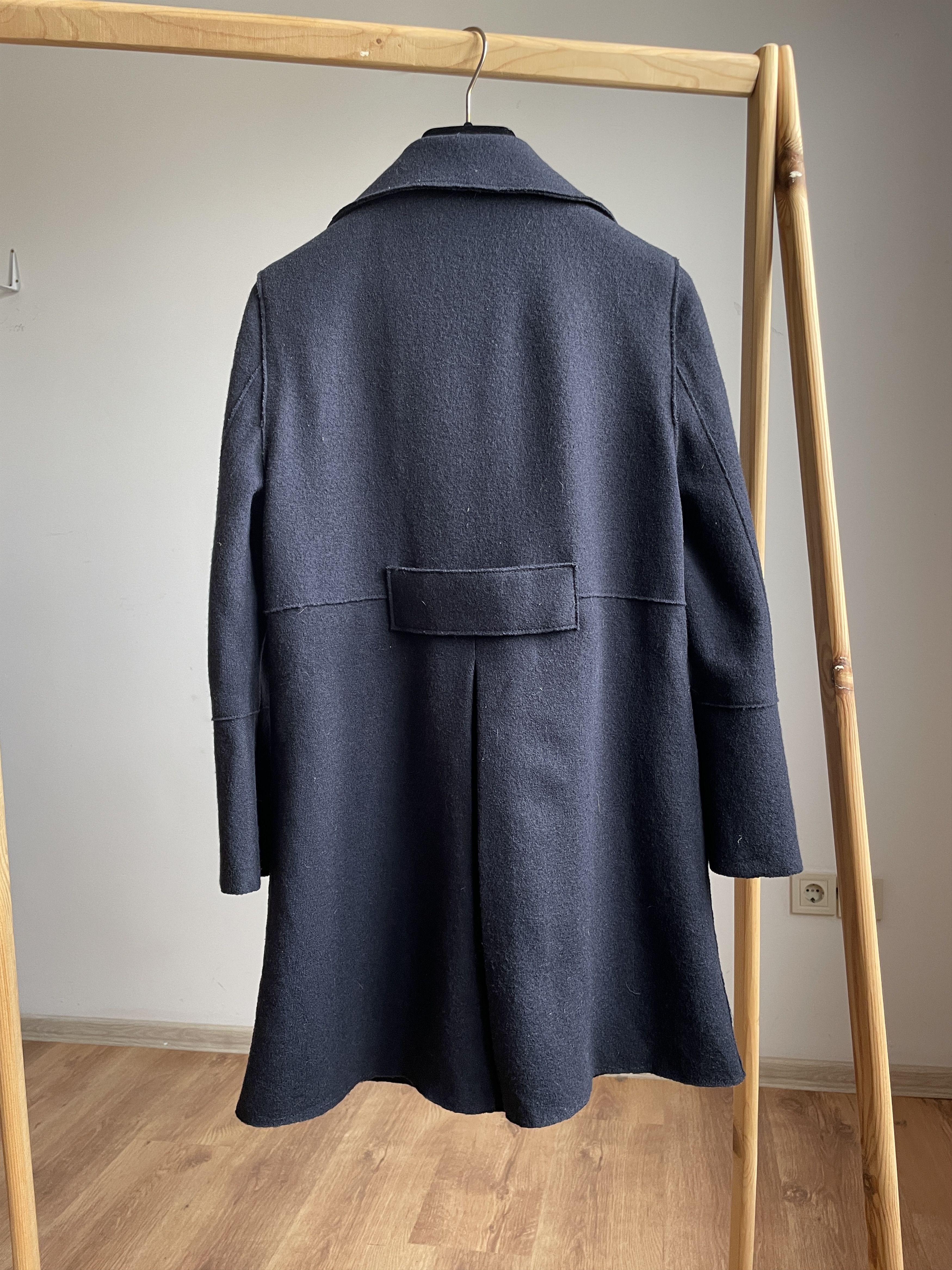 Marella Marella by Max Mara Womens Raw Edge Wool Coat Size S / US 4 / IT 40 - 2 Thumbnail