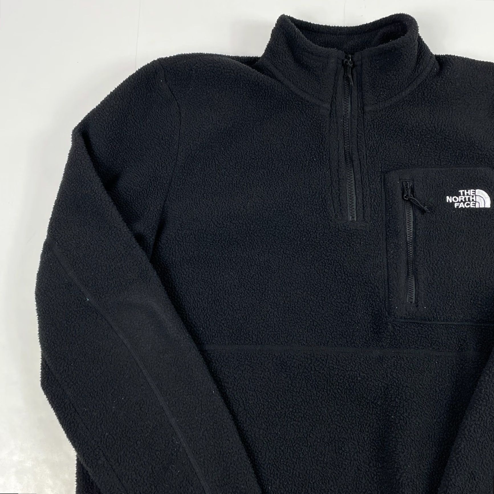 The North Face The North Face Jacket Mens Medium Black Fleece 1/4 Zip Hiking Skiing Climbing Size US M / EU 48-50 / 2 - 2 Thumbnail
