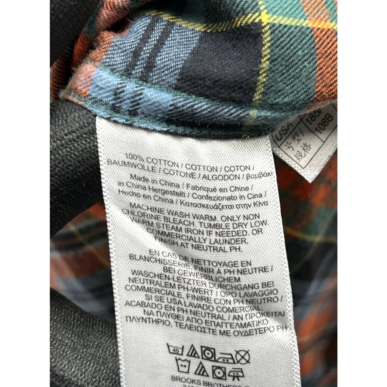 Brooks Brothers Brooks Brothers Flannel Shirt Mens XL Regular Plaid Cotton Button-Down Multi Color Casual Shirts Mens XL Plaid Cotton Button-Up Brooks Brothers Size US XL / EU 56 / 4 - 5 Thumbnail