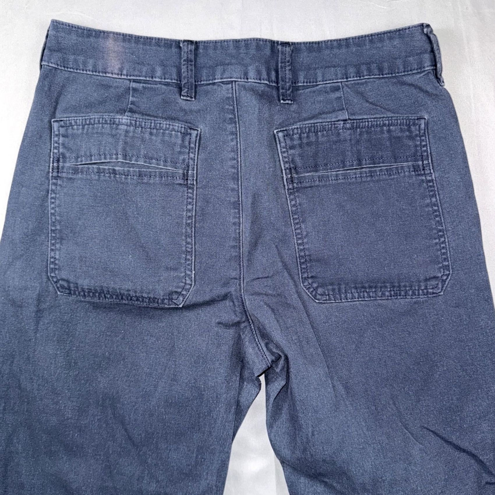 Vintage American Giant Womens 14 Blue Twill Chino Utility Workwear Pants Made USA Size 36" / US 14 / IT 50 - 5 Thumbnail