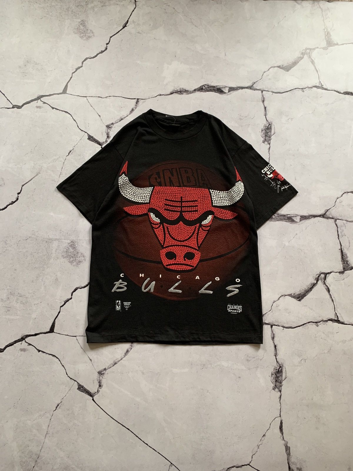 Vintage Chicago Bulls 90's NBA Official Changes T- Shirt