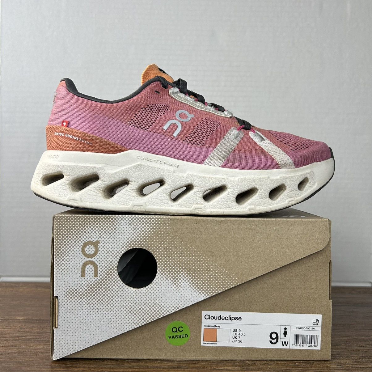 On On Running Cloudeclipse Tangerine Ivory Women Size 9 Size US 9 / IT 39 - 1 Thumbnail