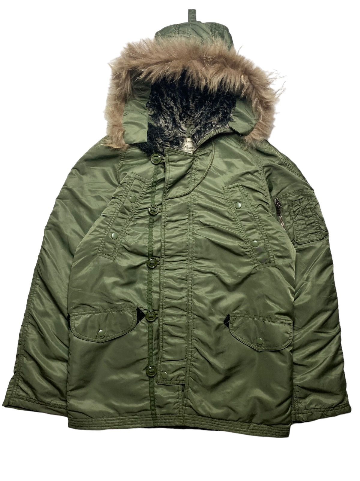 If Six Was Nine 2000s Back Number - Raccoon Fur Hoodie Cargo Jacket Size US L / EU 52-54 / 3 - 6 Thumbnail