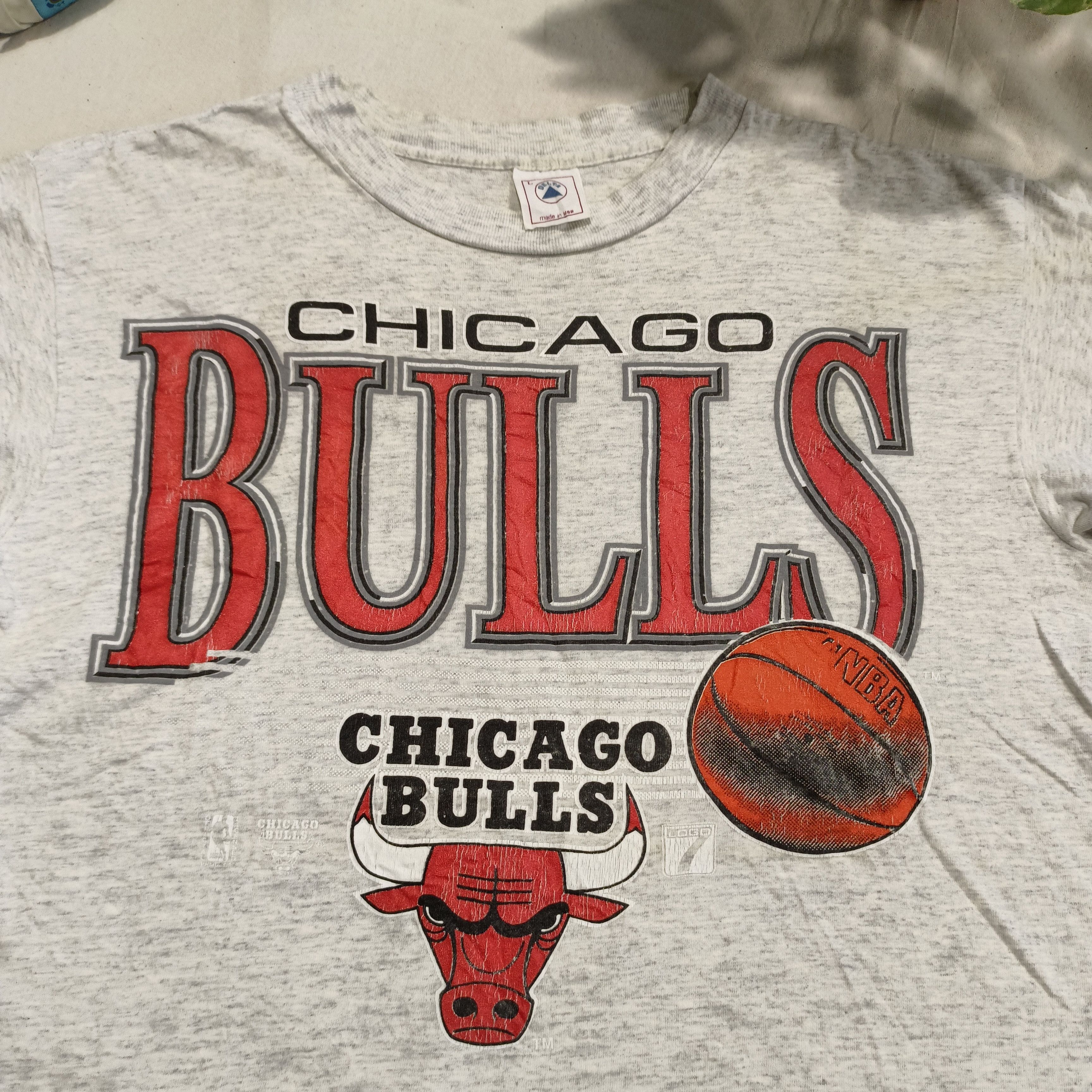 Logo 7 × NBA Vintage 90s Chicago Bulls tshirt Size US L / EU 52-54 / 3 - 2 Thumbnail