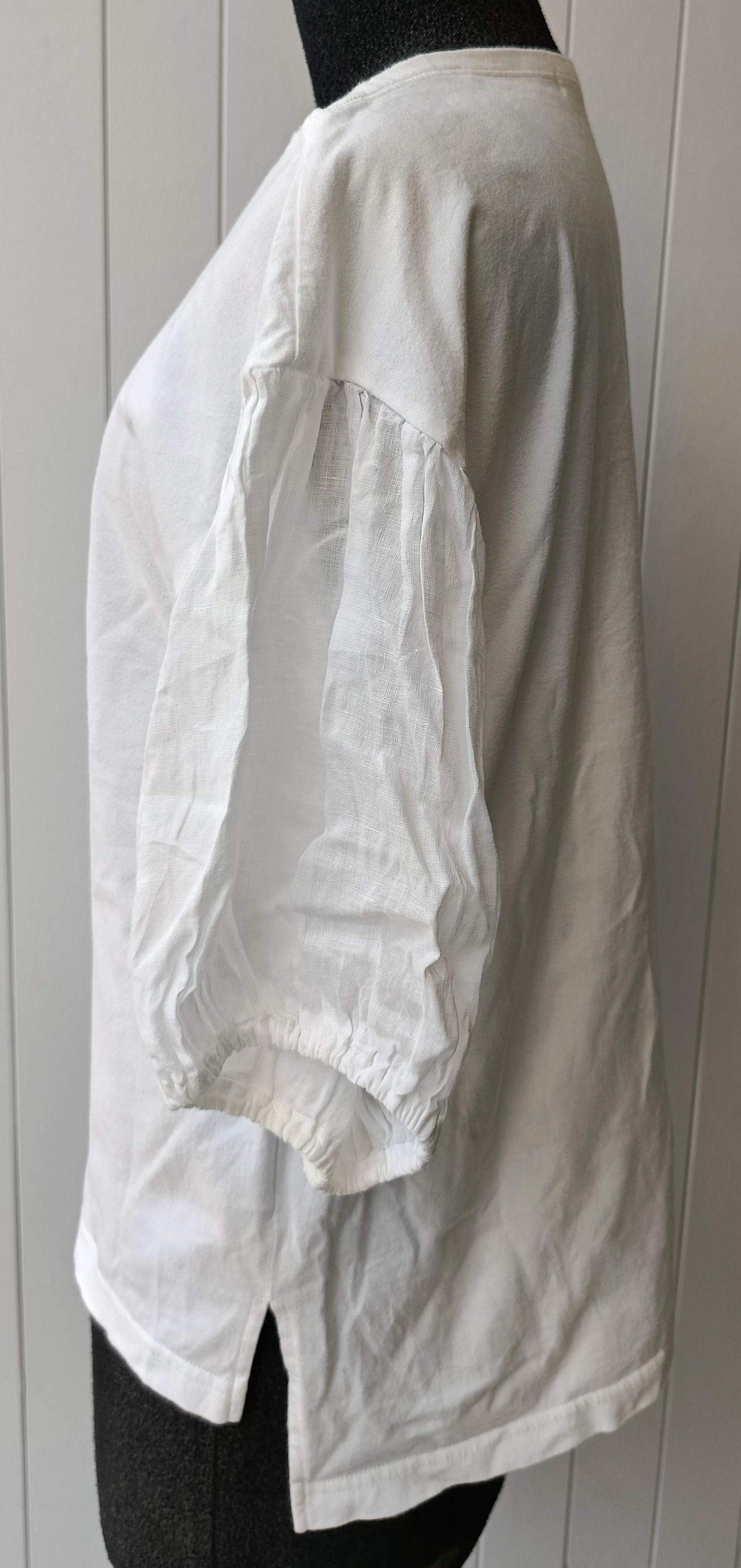 Issey Miyake × Tsumori Chisato Tsumori Chisato 2 by ISSEY MIYAKE white linen sleeve tshirt Size XS / US 0-2 / IT 36-38 - 5 Thumbnail