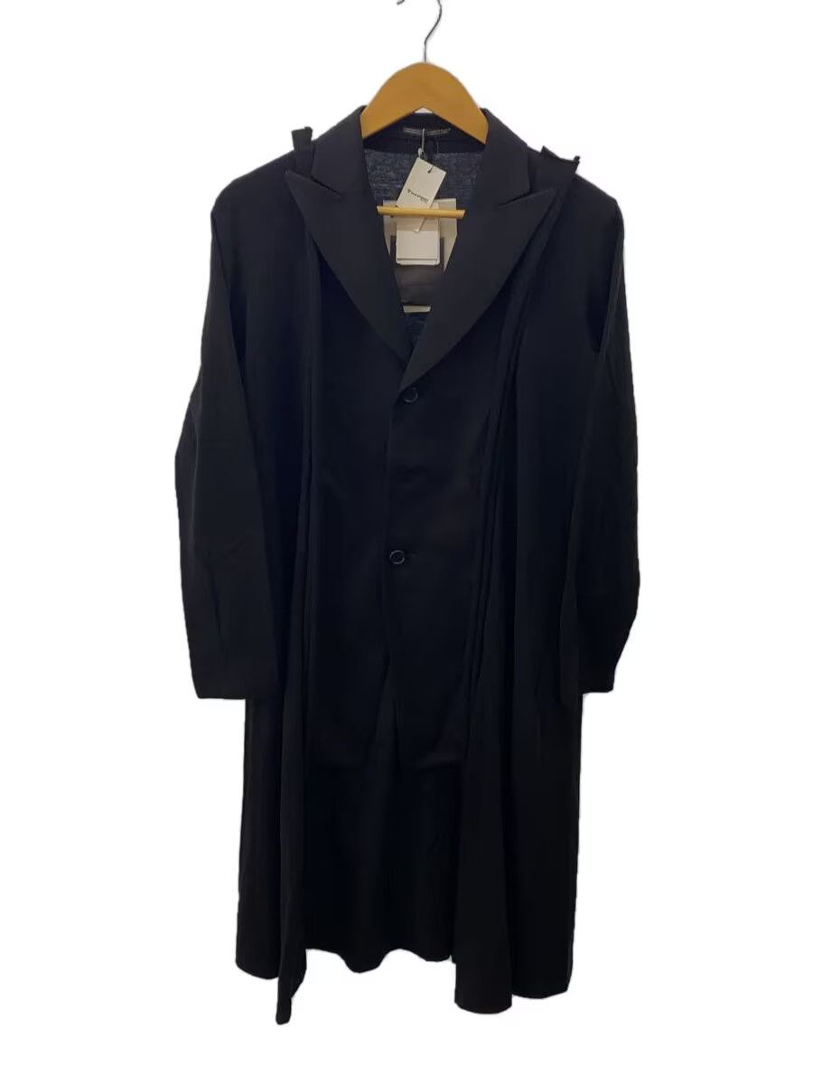 Yohji Yamamoto YOHJI YAMAMOTO COMBINATION LONG JACKET Size US S / EU 44-46 / 1 - 1 Thumbnail