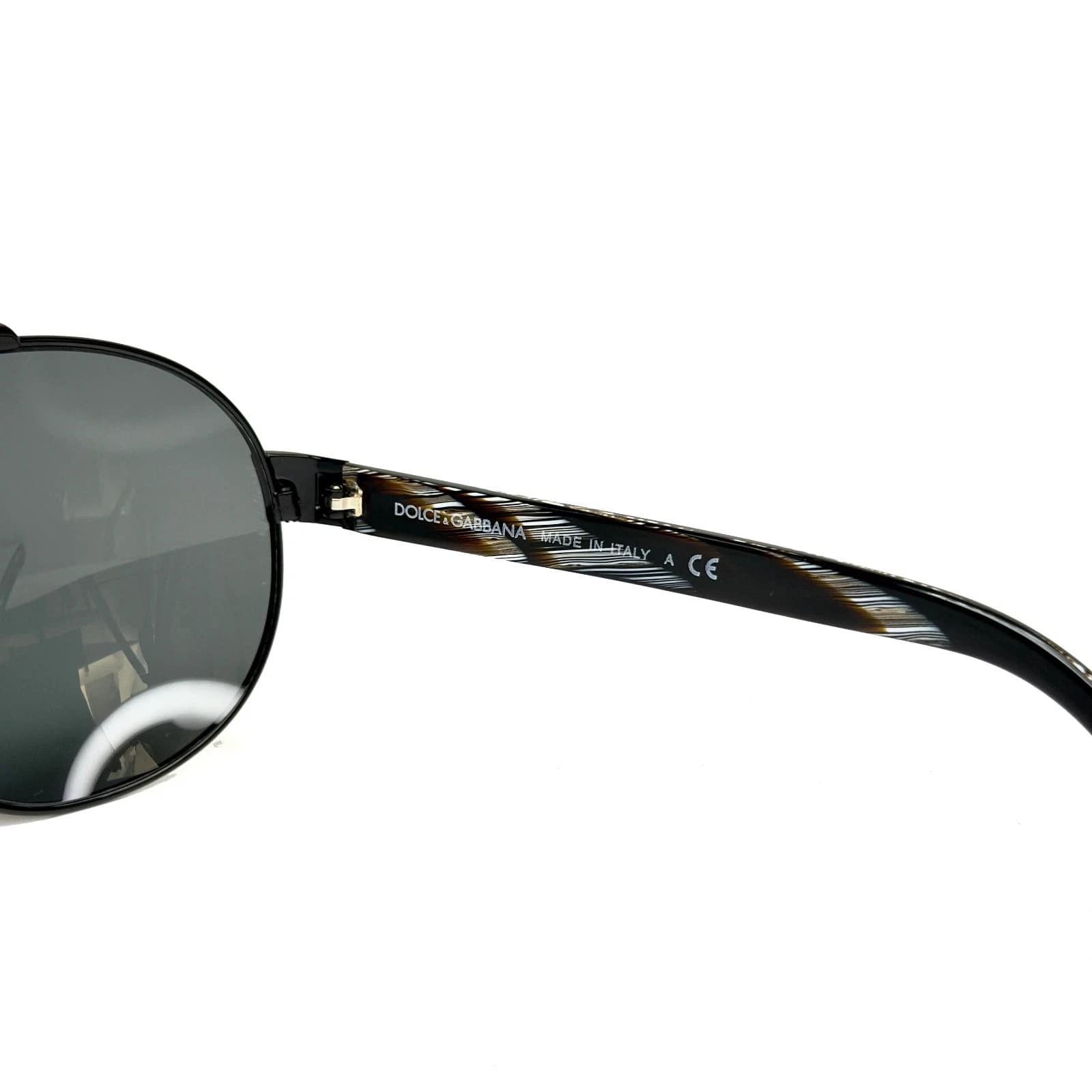 Dolce & Gabbana DOLCE & GABBANA DG2056 Black Horn Aviator Sunglasses 2056 Size ONE SIZE - 4 Thumbnail