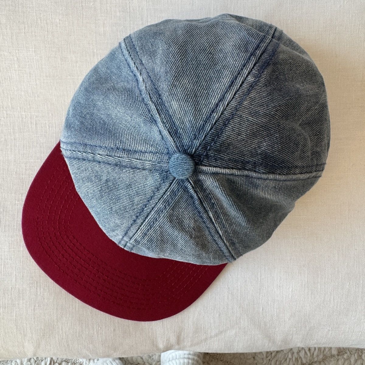 Supreme SUPREME DENIM 6 PANEL CAP CURSIVE LOGO EMBROIDERED Size ONE SIZE - 8 Thumbnail