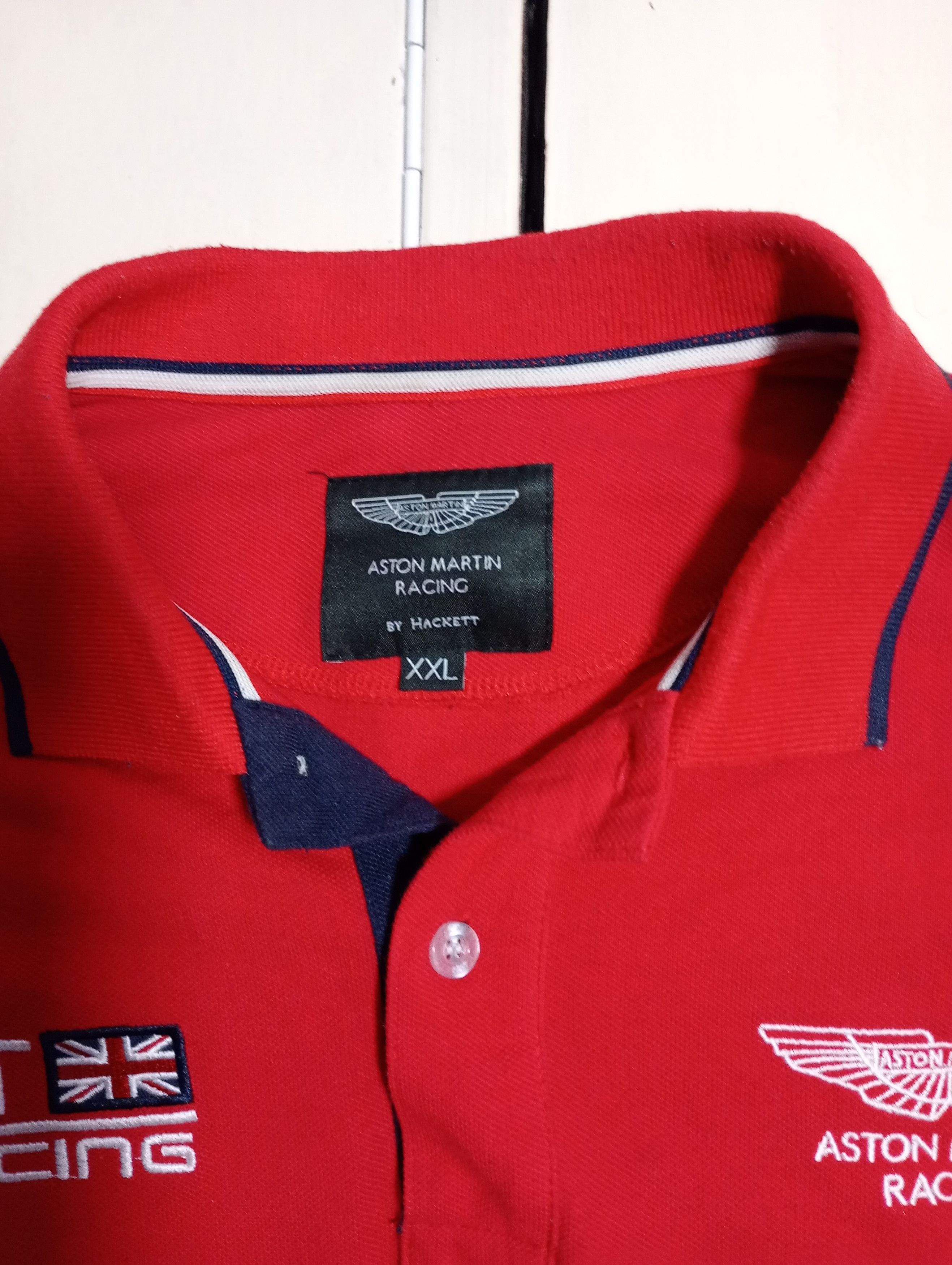 Hackett Hackett Aston Martin Racing Long Sleeve Polo Shirt Size US XXL / EU 58 / 5 - 9 Thumbnail