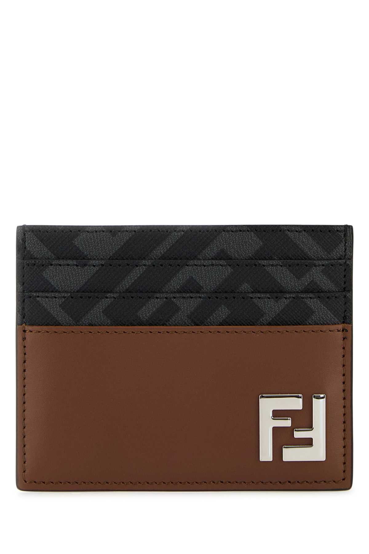 Fendi Multicolor Leather And Canvas Cardholder Size ONE SIZE - 1 Thumbnail