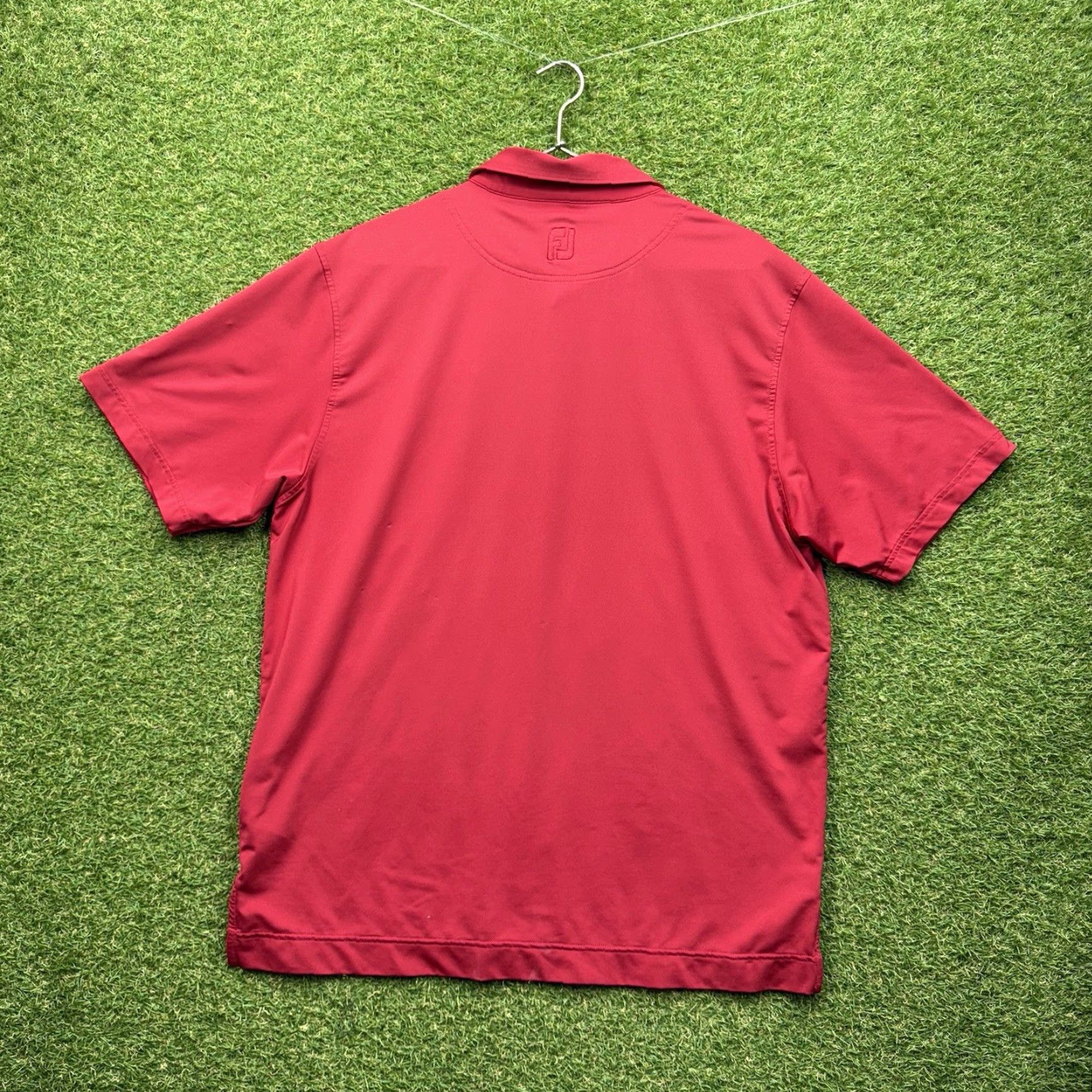 Footjoy FootJoy Polo Shirt Mens Large Performance Golf Red Short Sleeve Marathon Logo Size US L / EU 52-54 / 3 - 2 Thumbnail