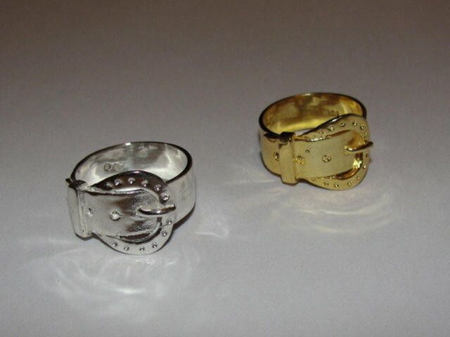 Designer 18kt Gold Vermeil Sterling Silver Ring Unisex Alberto Juan Size ONE SIZE - 3 Thumbnail