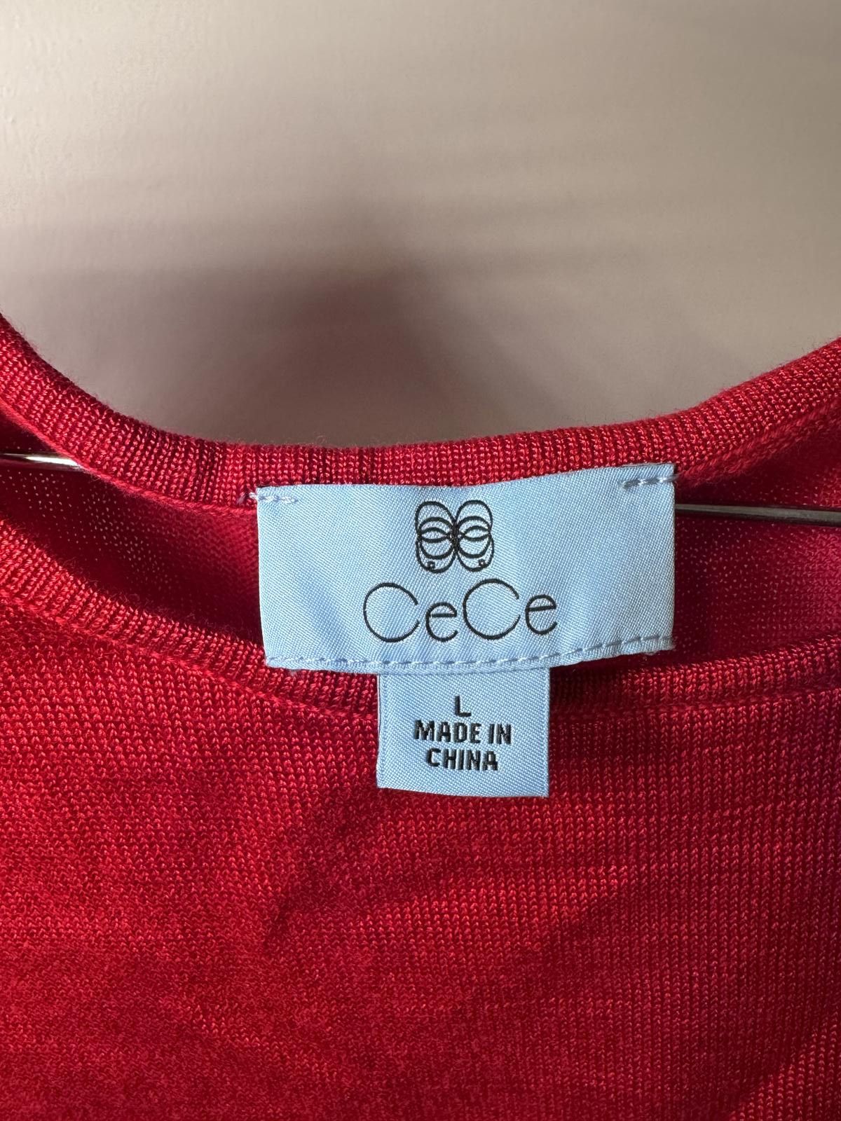 Opening Ceremony CeCe Red Sleeveless Top with Side Ruffle Detail Size L / US 10 / IT 46 - 4 Thumbnail