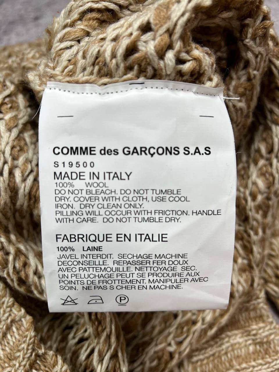 Comme des Garcons SHIRT Comme des Garcons Cable Knit Sweaters Size US S / EU 44-46 / 1 - 5 Thumbnail