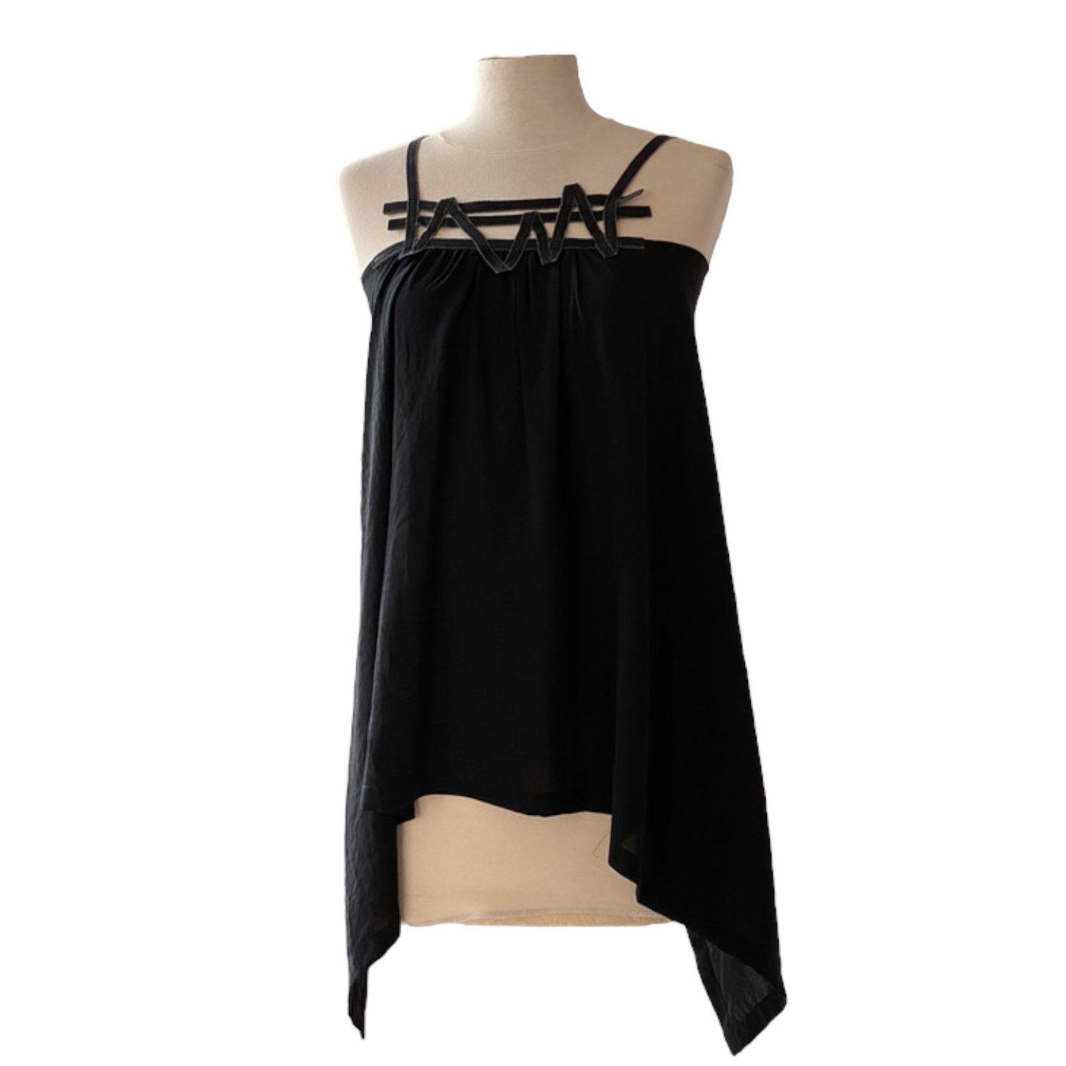 Cop Copine The Cop Copine Asymmetrical Open Back Top Size ONE SIZE - 5 Thumbnail