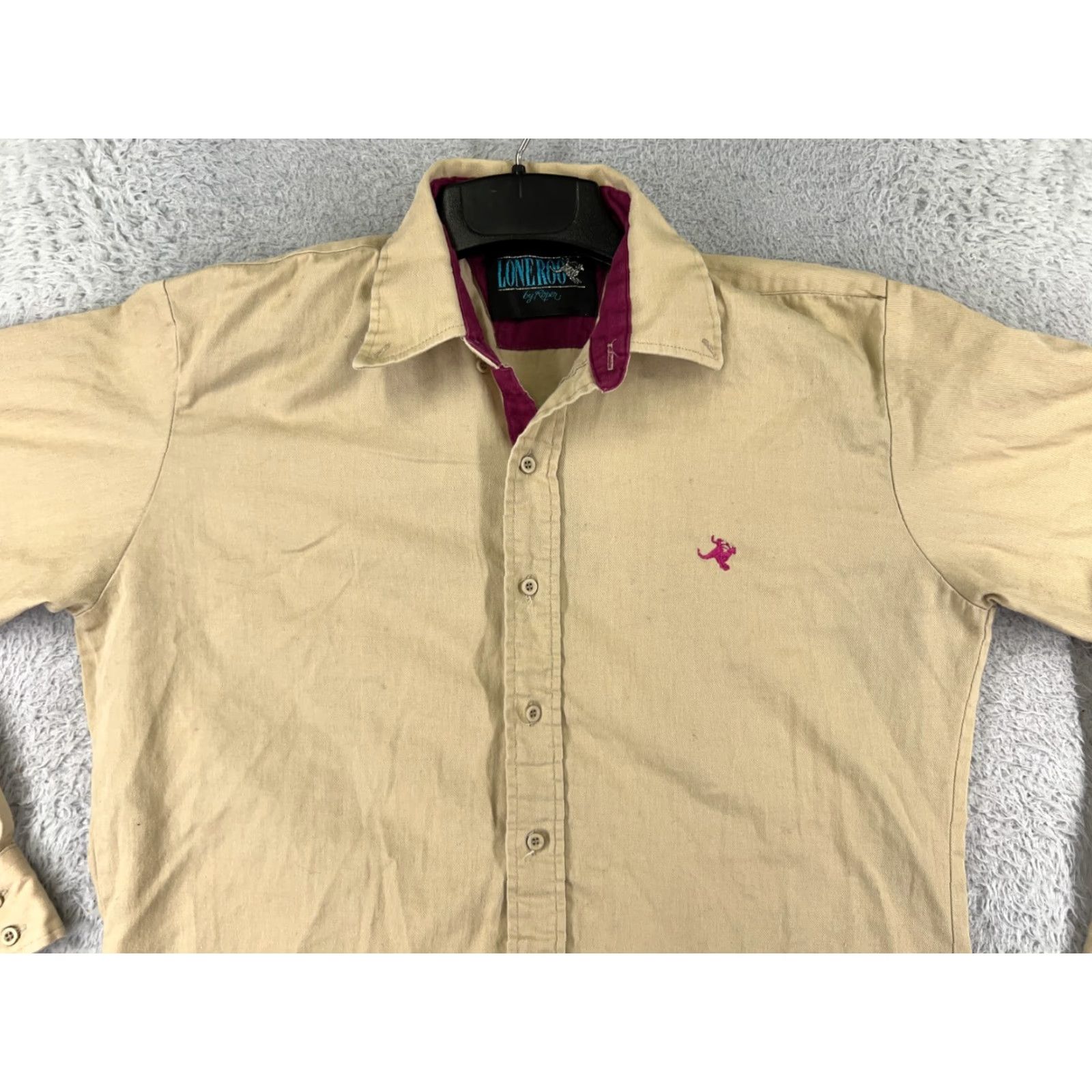 Roper VINTAGE Roper Shirt Mens L Beige Twill USA Button-Up Long Sleeve Size US L / EU 52-54 / 3 - 7 Thumbnail