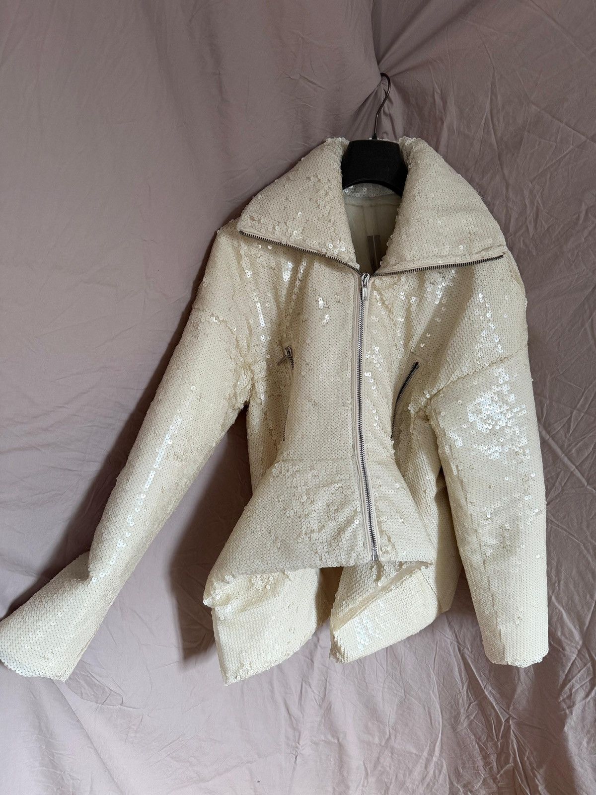 Rick Owens RICK OWENS Draculimo Embroidered Jacket Milk Size M / US 6-8 / IT 42-44 - 3 Thumbnail