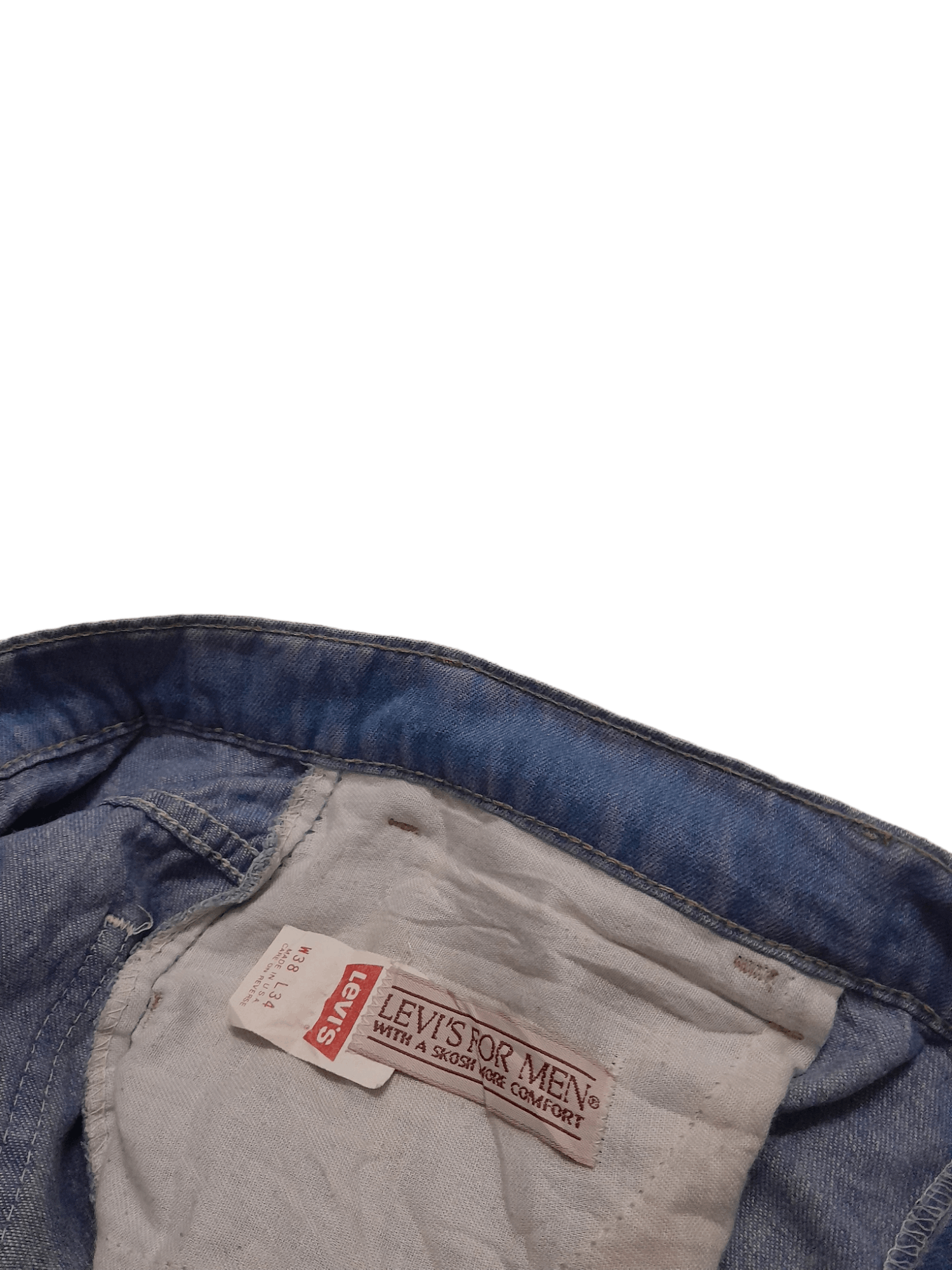 Levi's 1987 Levis Denim Button Stamped 549 Black Pole (S221) Size US 37 - 8 Thumbnail