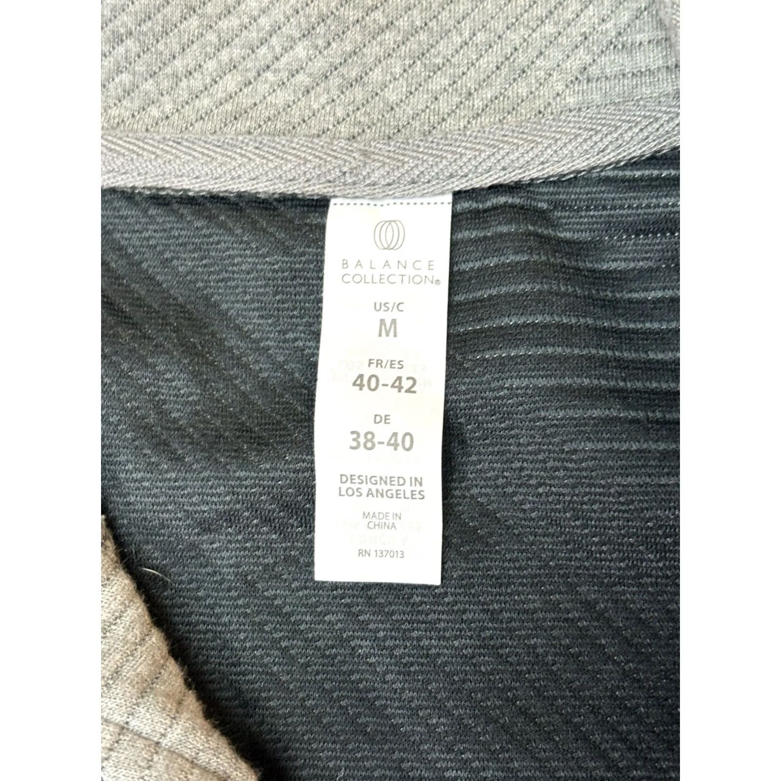 Vintage NWT Balance Collection Quarter Zip Pullover Gray Women’s Medium Casual Activewear Gym & Training 1/4 Zip Size M / US 6-8 / IT 42-44 - 4 Thumbnail