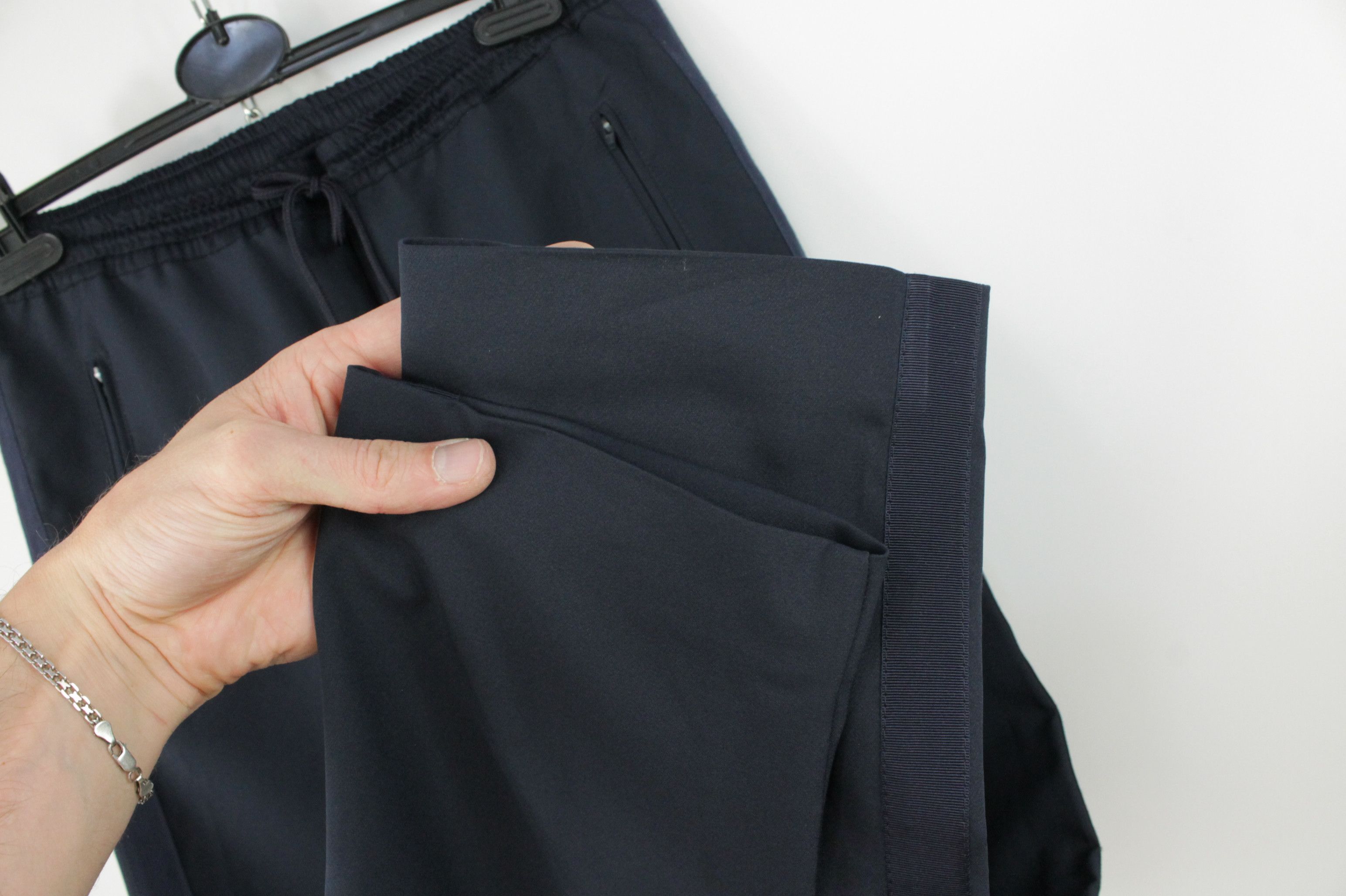 Designer × Woolrich Woolen Mills Woolrich Casual Formal Navy Stretch Women's Pants Size 30" / US 8 / IT 44 - 3 Thumbnail