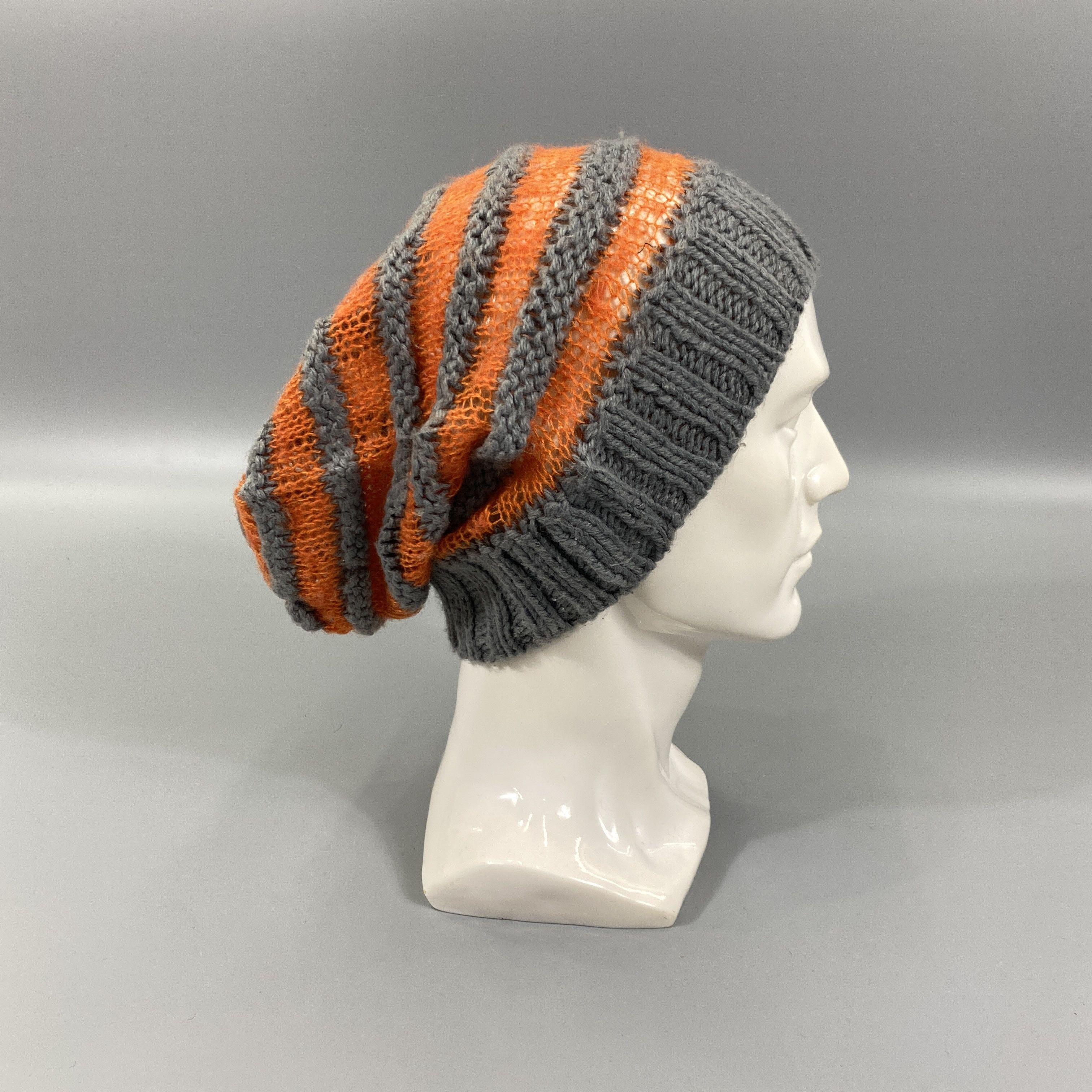 Japanese Brand Vintage Striped Snow Cap Beanie Hat -BN960 Size ONE SIZE - 4 Thumbnail