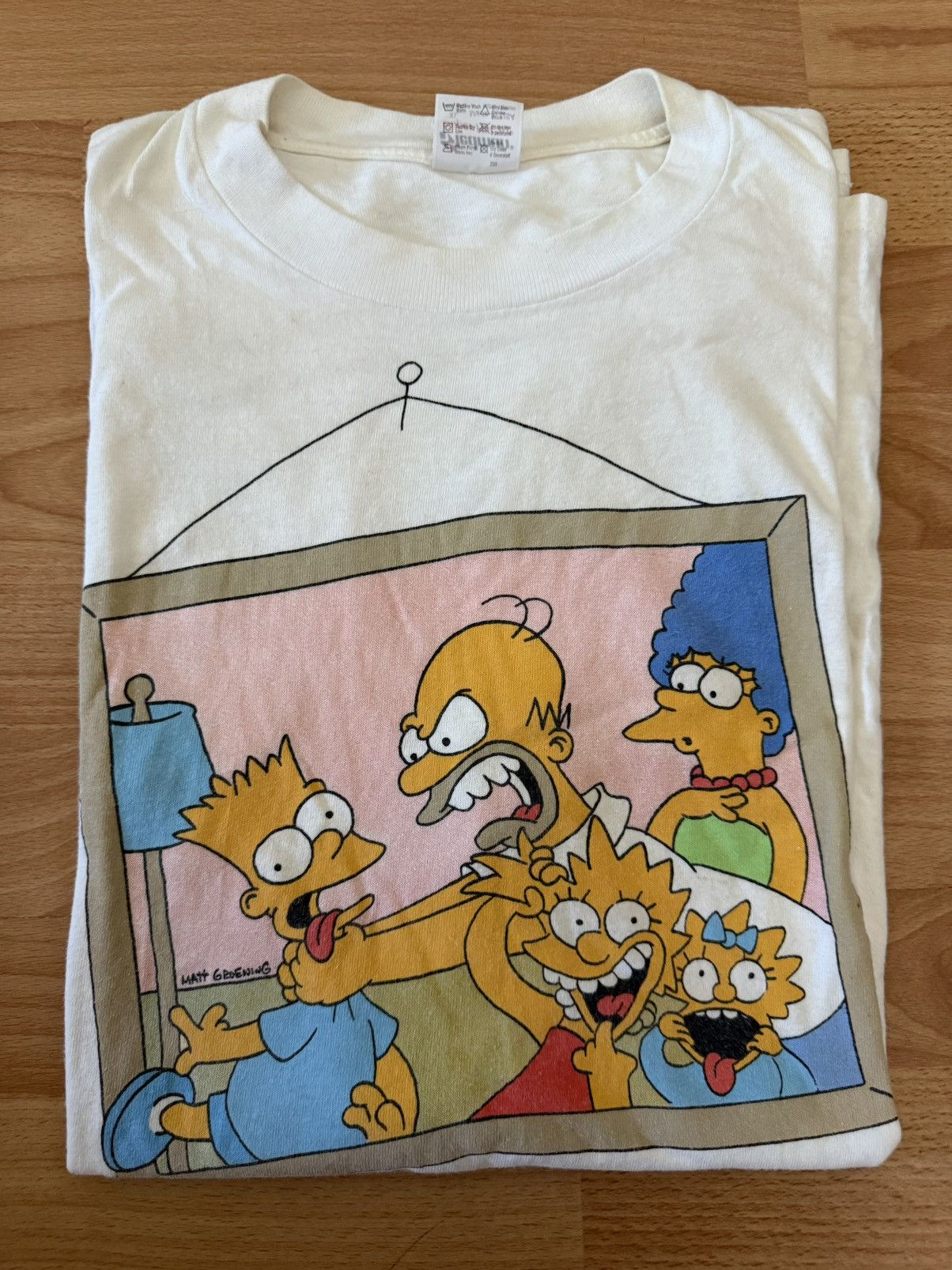 Other Vintage 90s The Simpsons Family Portrait T-Shirt XL 1989 Size US XL / EU 56 / 4 - 4 Thumbnail
