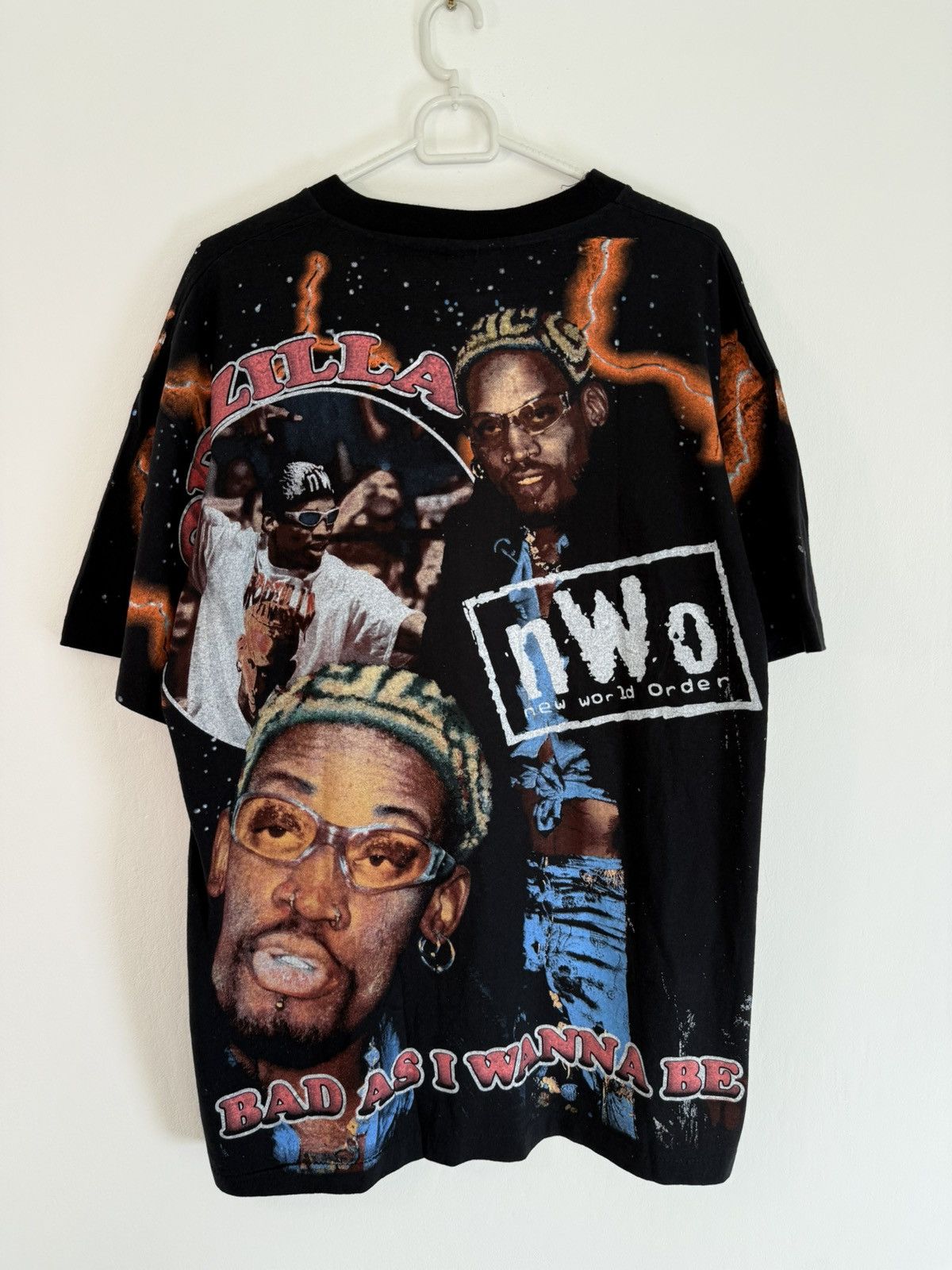 Vintage Dennis Rodman Nba Chicago Bulls merch t shirt XL last dance Size US XL / EU 56 / 4 - 5 Thumbnail