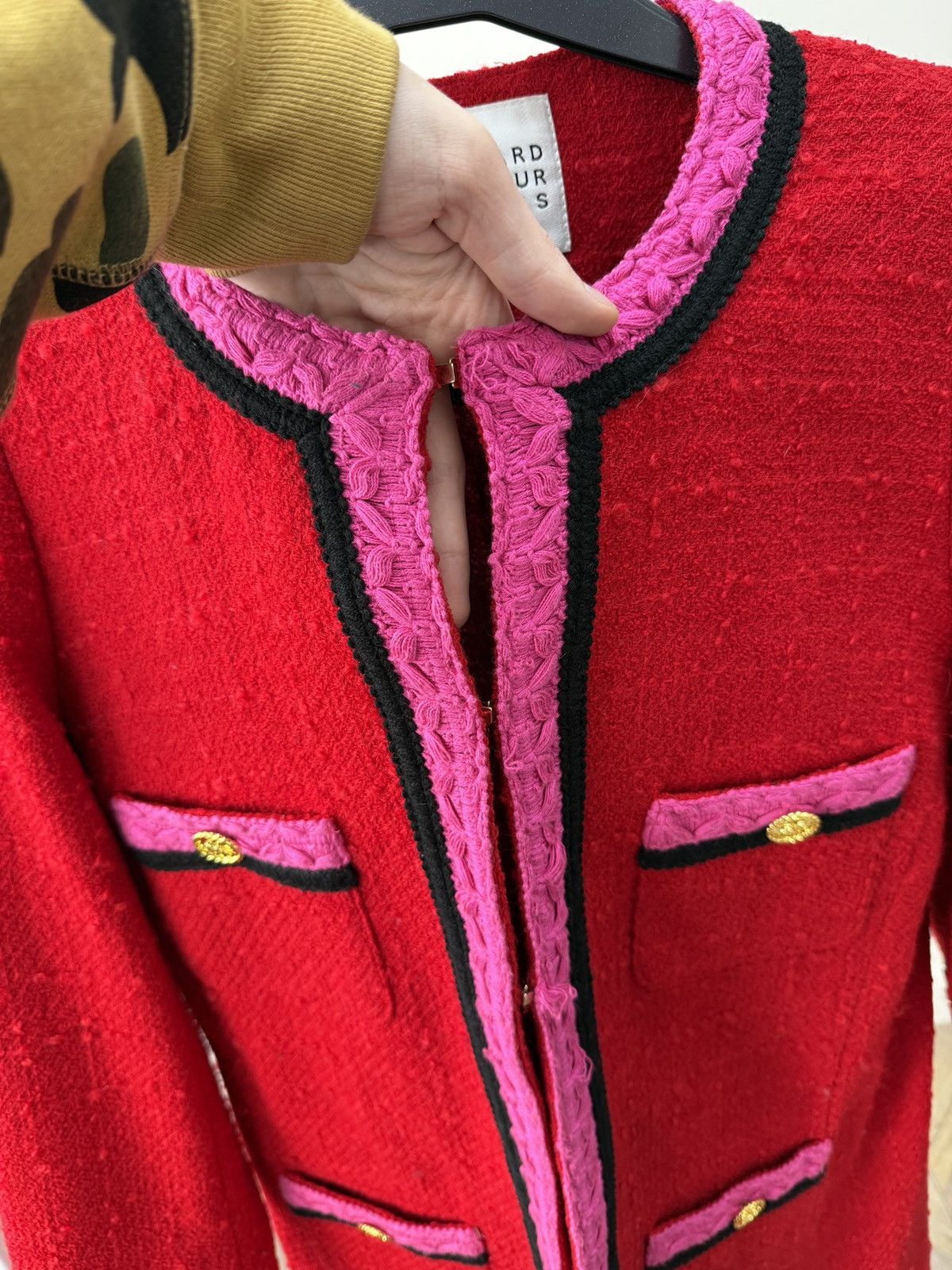 Other Vintage Edward Achour Paris Wool Blend Tweed Coat Women’s Size S / US 4 / IT 40 - 7 Thumbnail