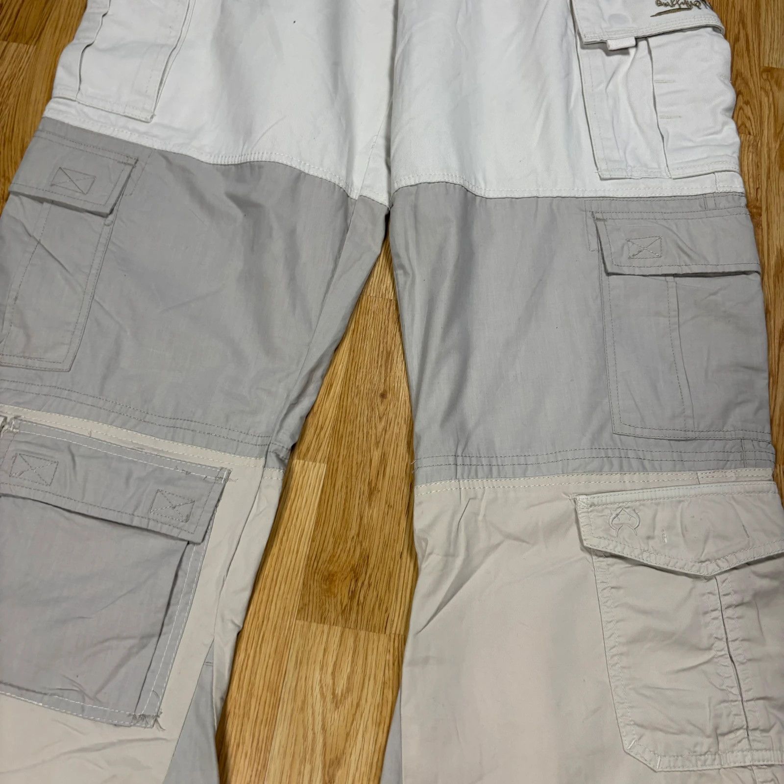 Japanese Brand Quiksilver Cargo Pants W32 Beige Size US 34 / EU 50 - 4 Thumbnail