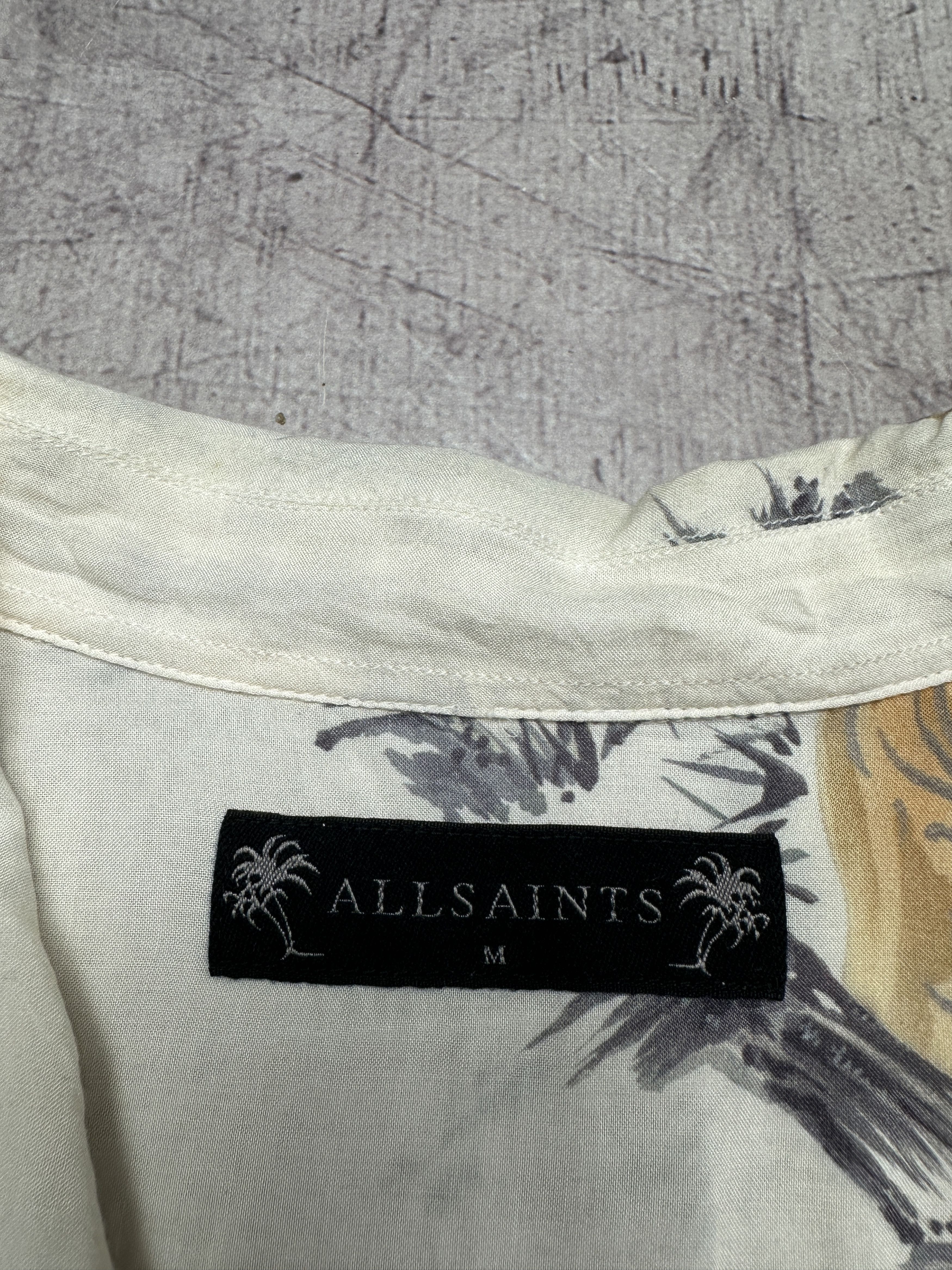 Allsaints Allsaints Mens Hawaiian Kayan Short Sleeve Shirt Tiger Size US M / EU 48-50 / 2 - 3 Thumbnail