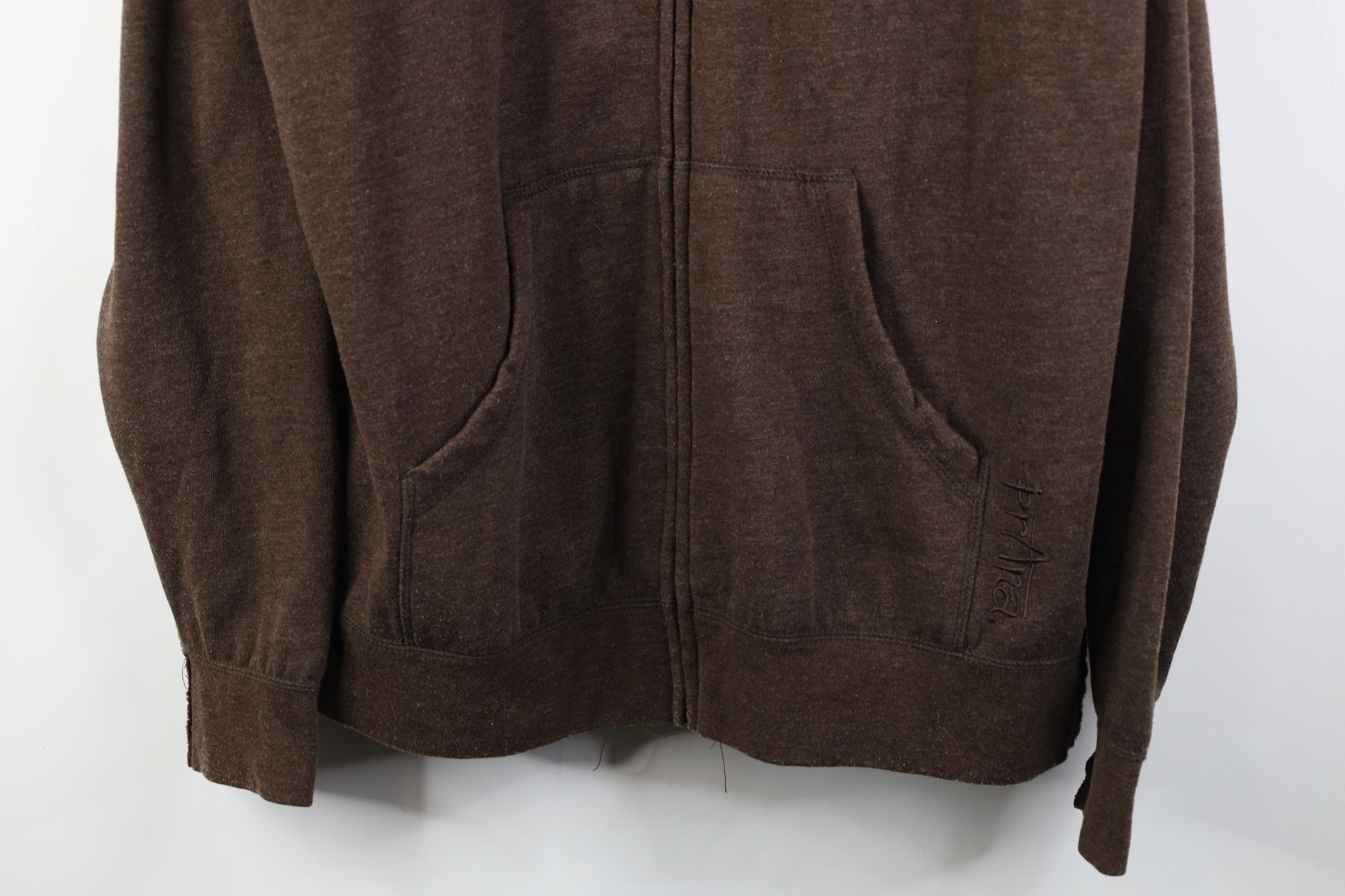 Prana Vintage prAna Breathe Spell Big Logo Full Zip Hoodie Brown Size US L / EU 52-54 / 3 - 3 Thumbnail