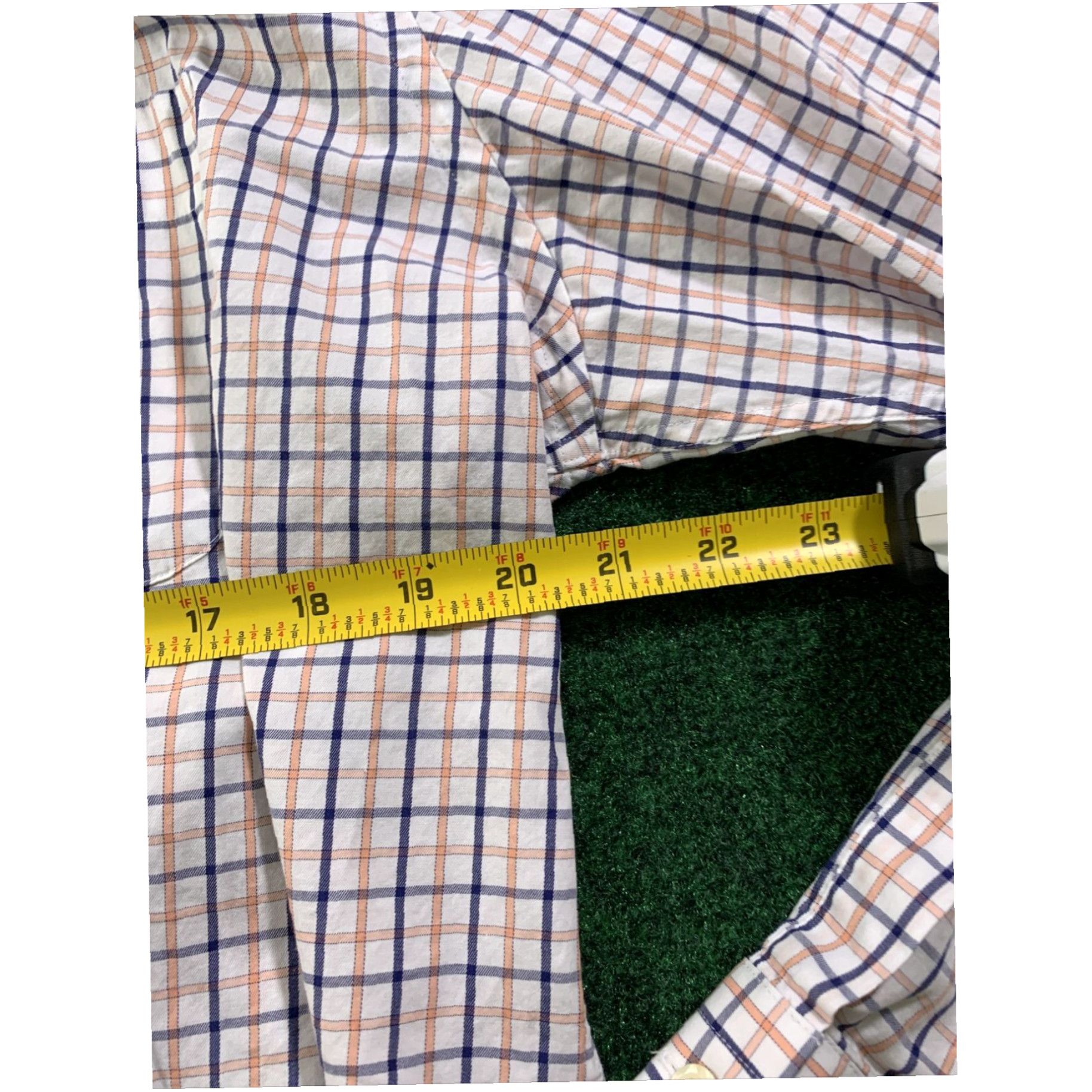 Peter Millar Peter Millar Mens Long sleeve Casual Button Shirt LARGE White Check w/ pocket Size US L / EU 52-54 / 3 - 5 Thumbnail