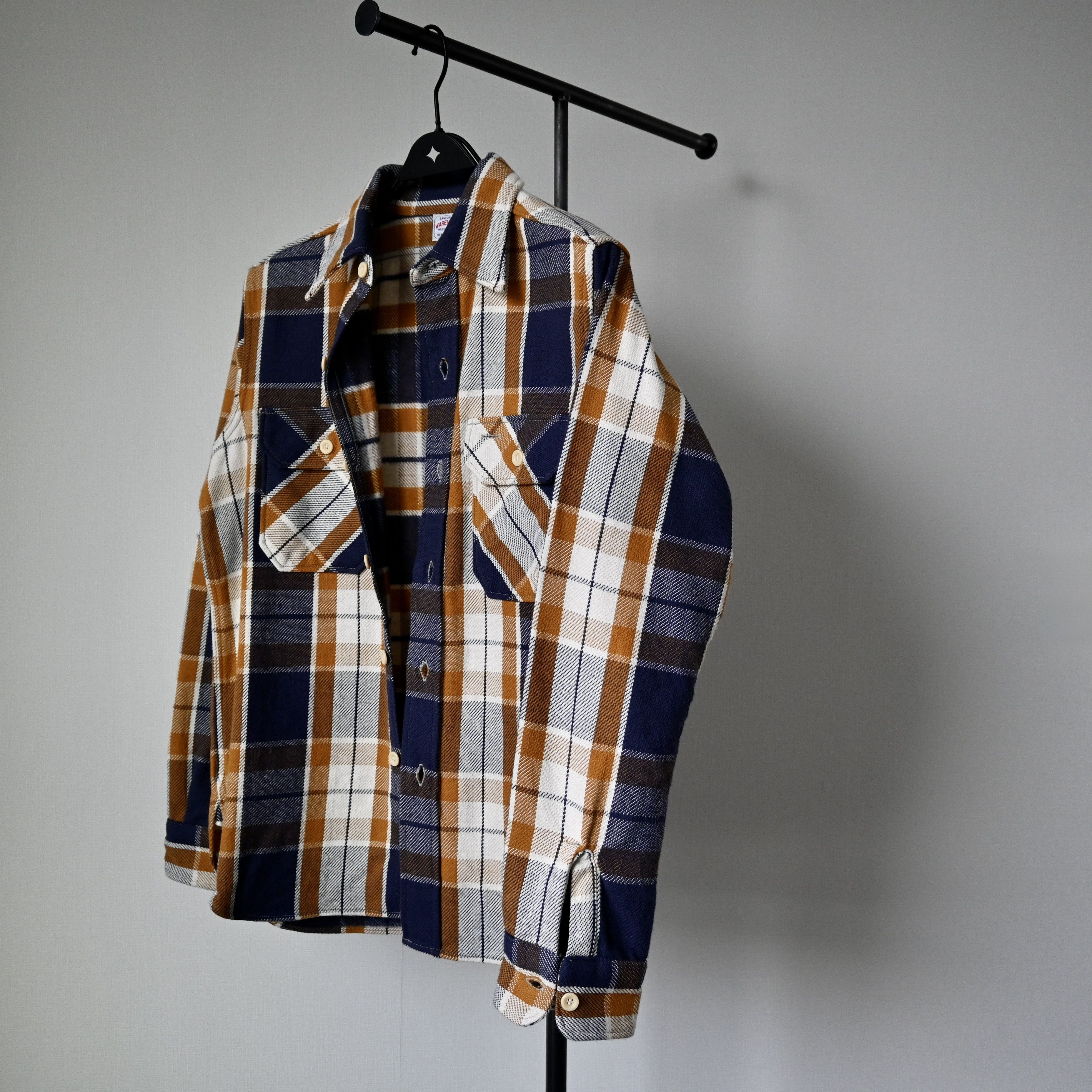 Warehouse WAREHOUSE heavy flannel shirt made in Japan, Small 14-14 1/2 Size US S / EU 44-46 / 1 - 17 Thumbnail