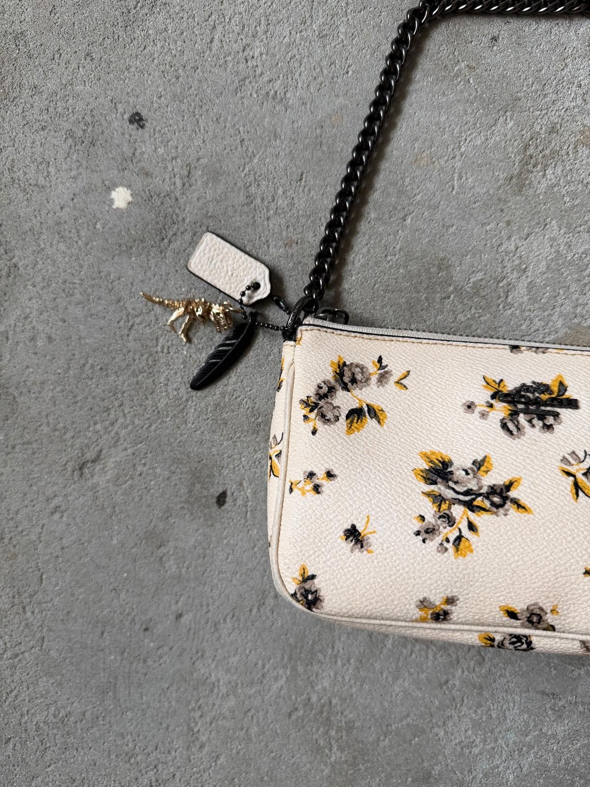 Coach Coach Nolita 19 Floral Shoulder Bag White/Yellow Size ONE SIZE - 3 Thumbnail