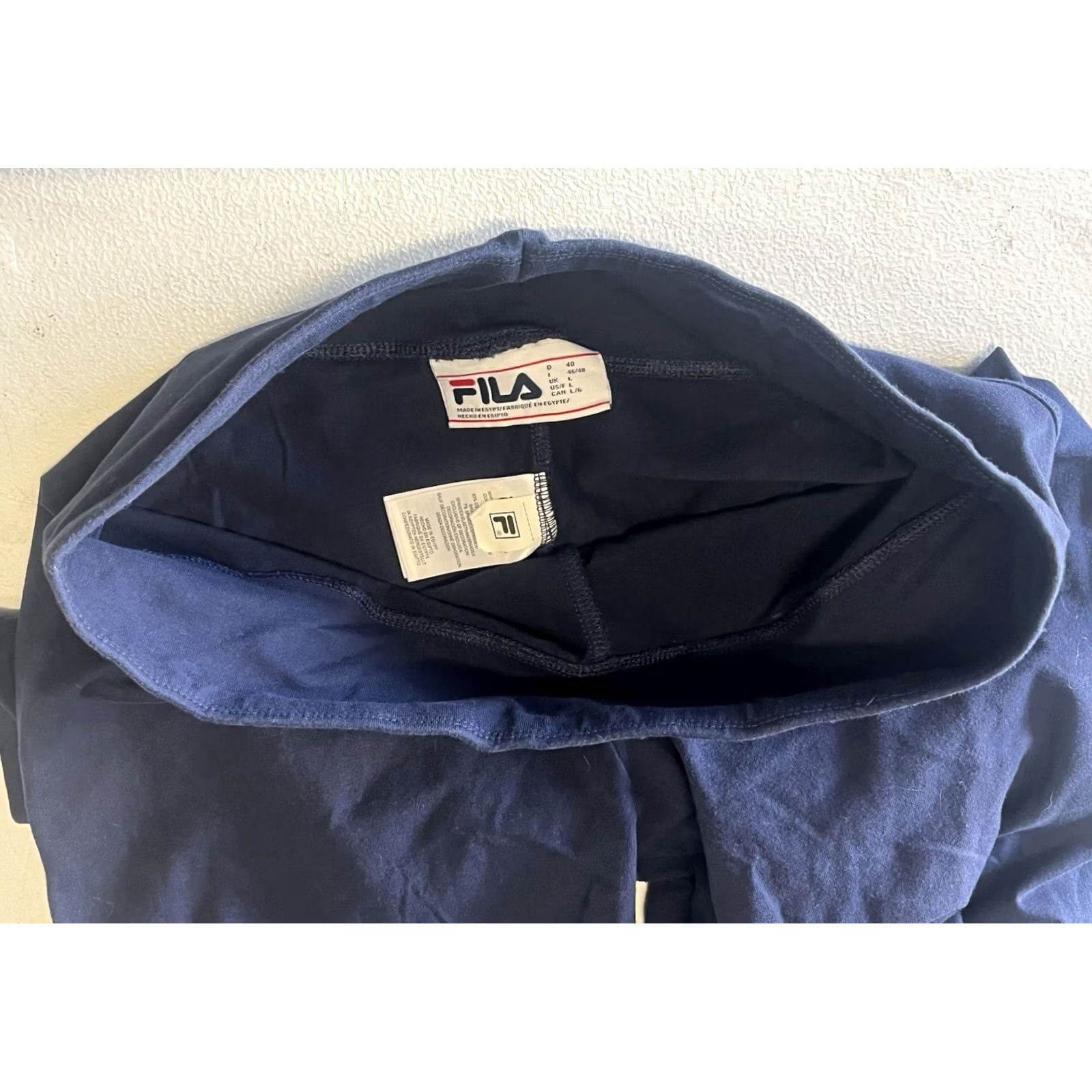 Fila FILA Leggings Logo on Pant Leg Blue Women Size L Regular Activewear Women Leggings Ankle Logo Size 36" / US 14 / IT 50 - 6 Thumbnail