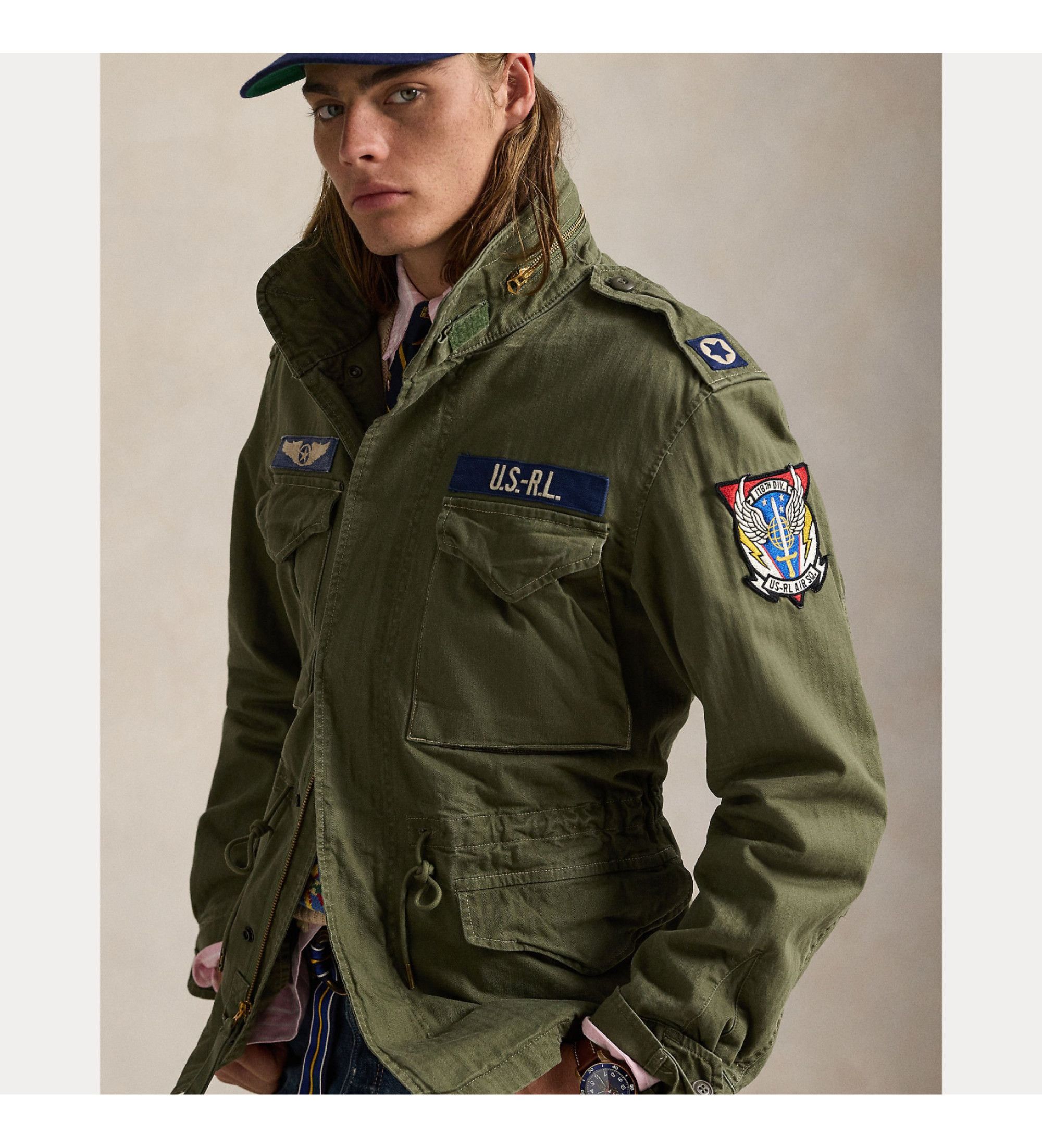 Polo Ralph Lauren o1s22i1n0125 Casual Jacket in Khaki Size US S / EU 44-46 / 1 - 3 Thumbnail