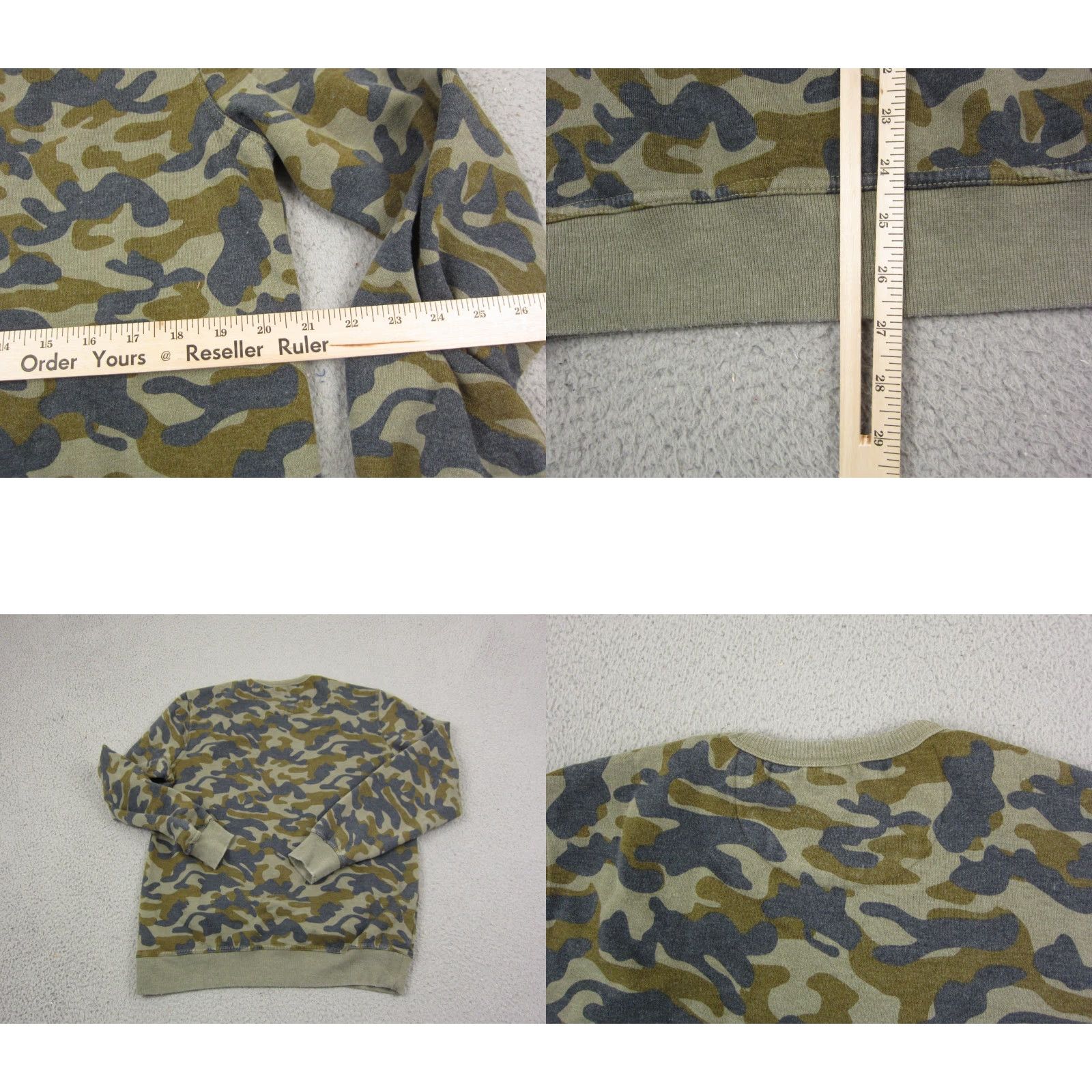 Lucky Brand Lucky Brand Sweatshirt Mens M Green Camouflage Fleece Pullover Crew Neck 90s City Classic Vintage: No Size US M / EU 48-50 / 2 - 8 Thumbnail